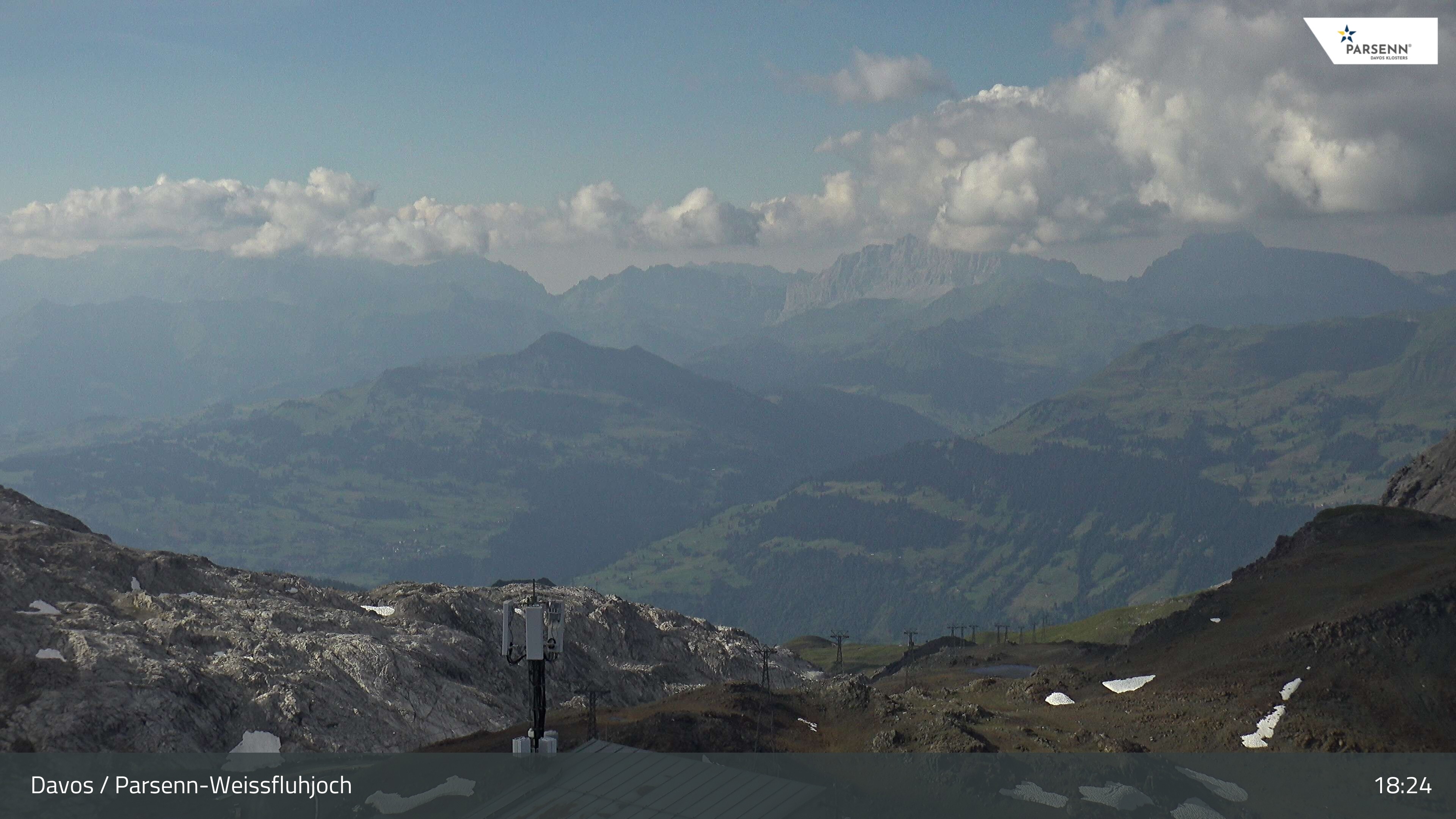 Archived image Webcam Weissfluhjoch, Davos Klosters