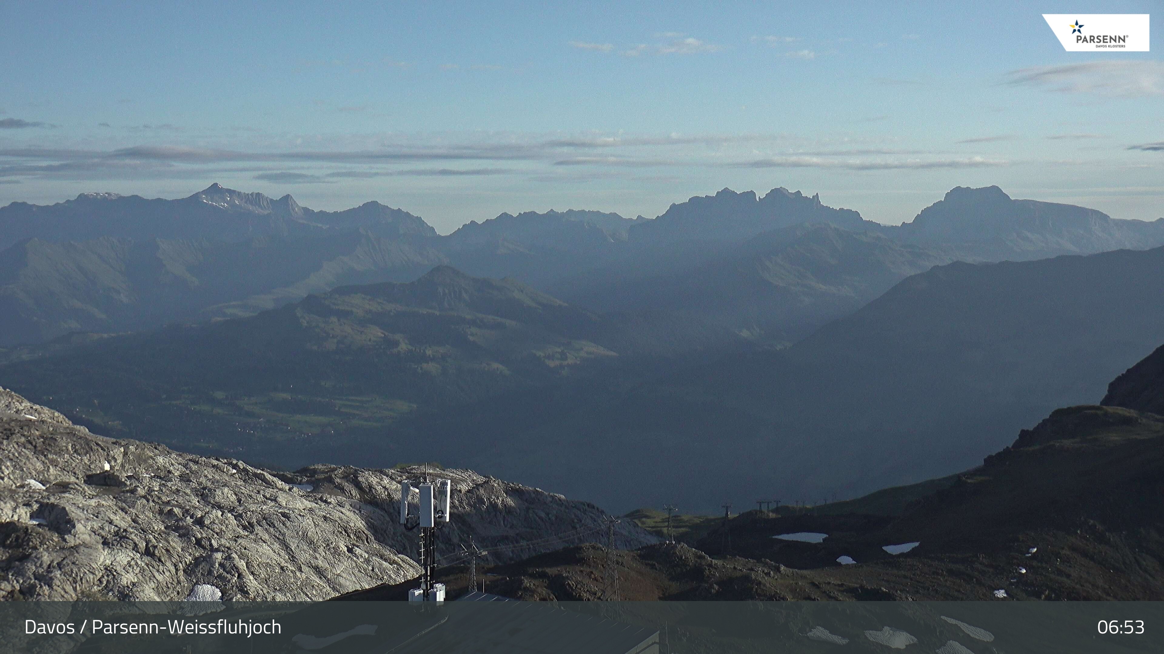 Archived image Webcam Weissfluhjoch, Davos Klosters