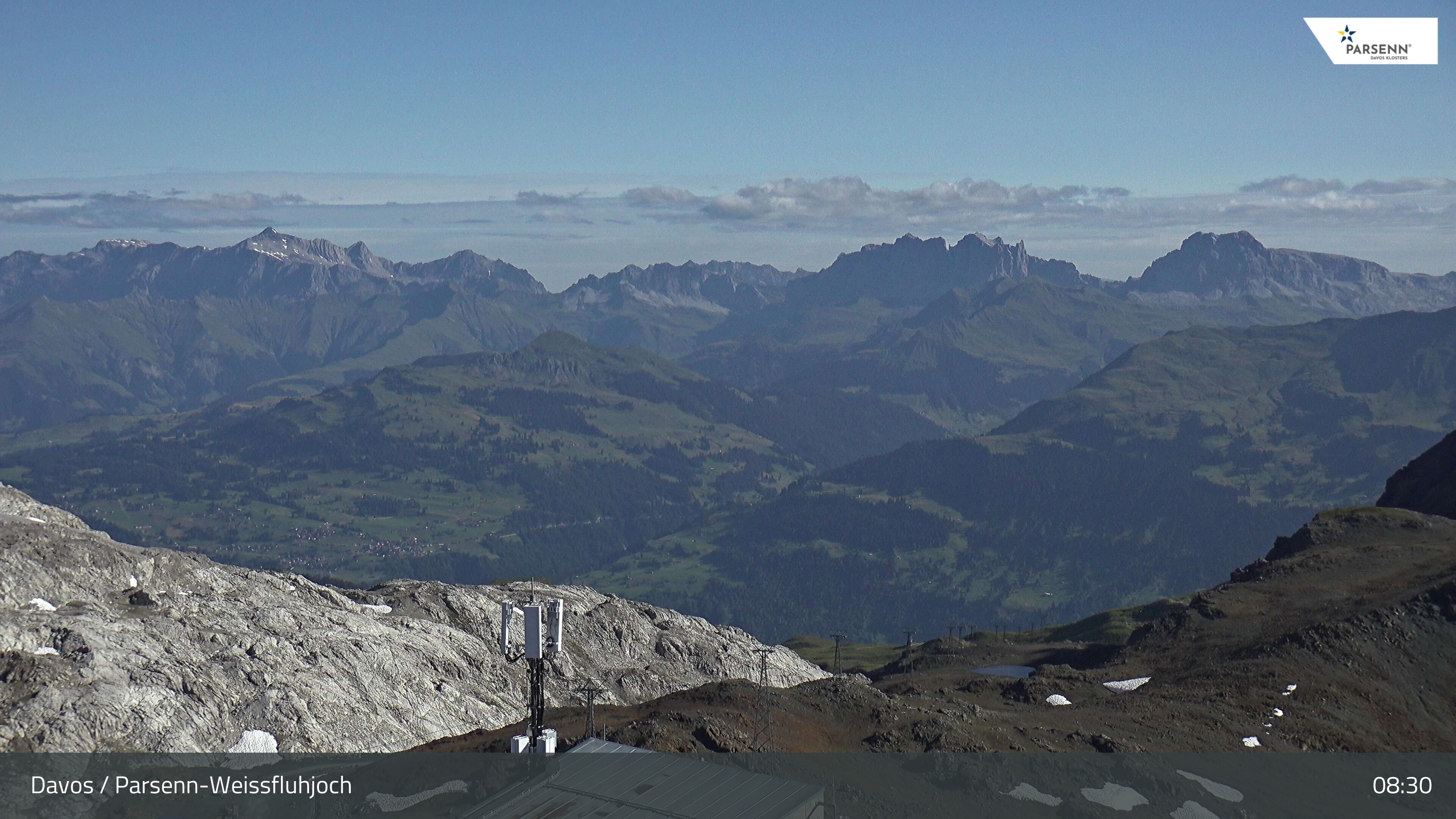 Archived image Webcam Weissfluhjoch, Davos Klosters