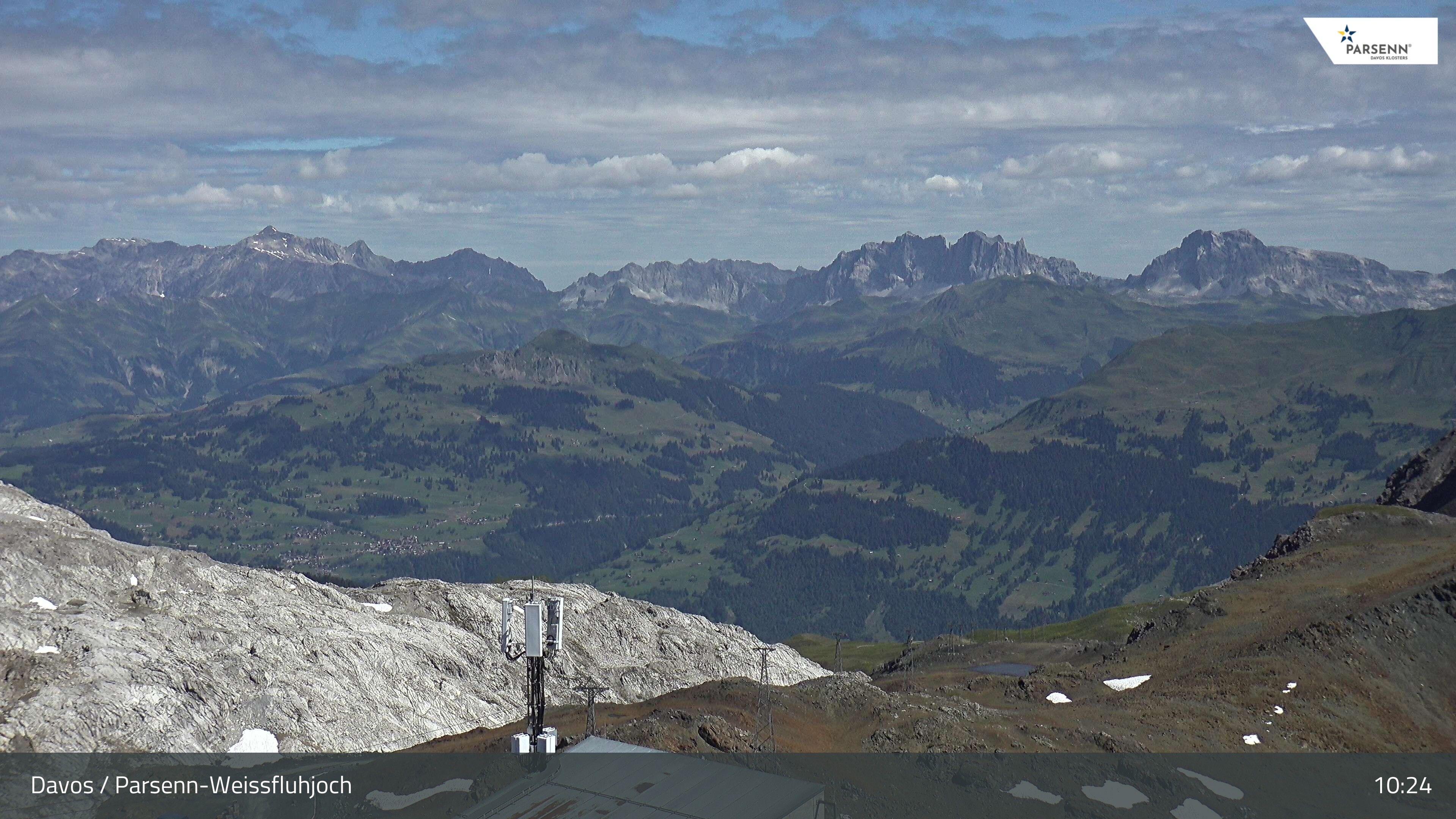 Archived image Webcam Weissfluhjoch, Davos Klosters