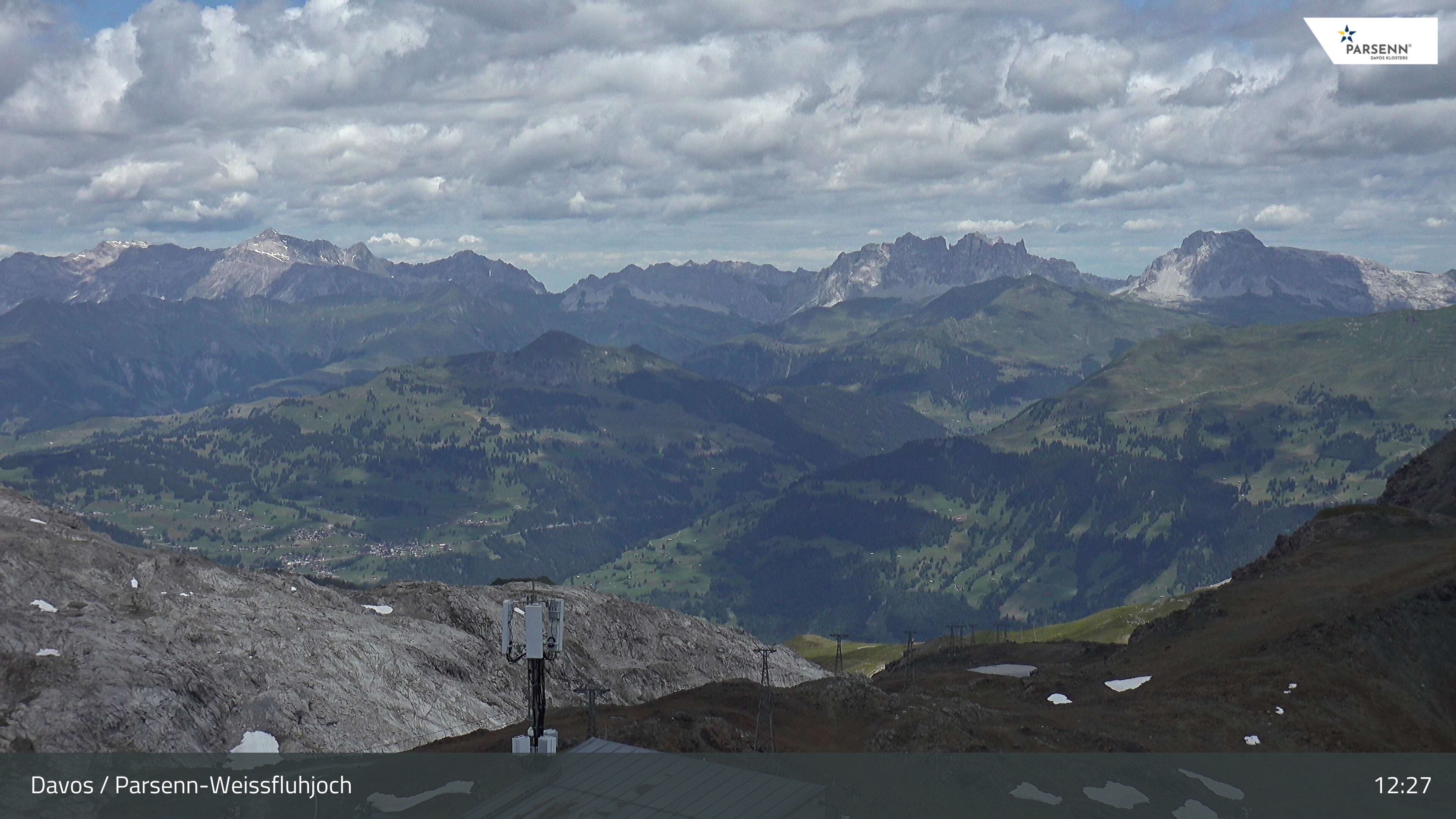Archived image Webcam Weissfluhjoch, Davos Klosters