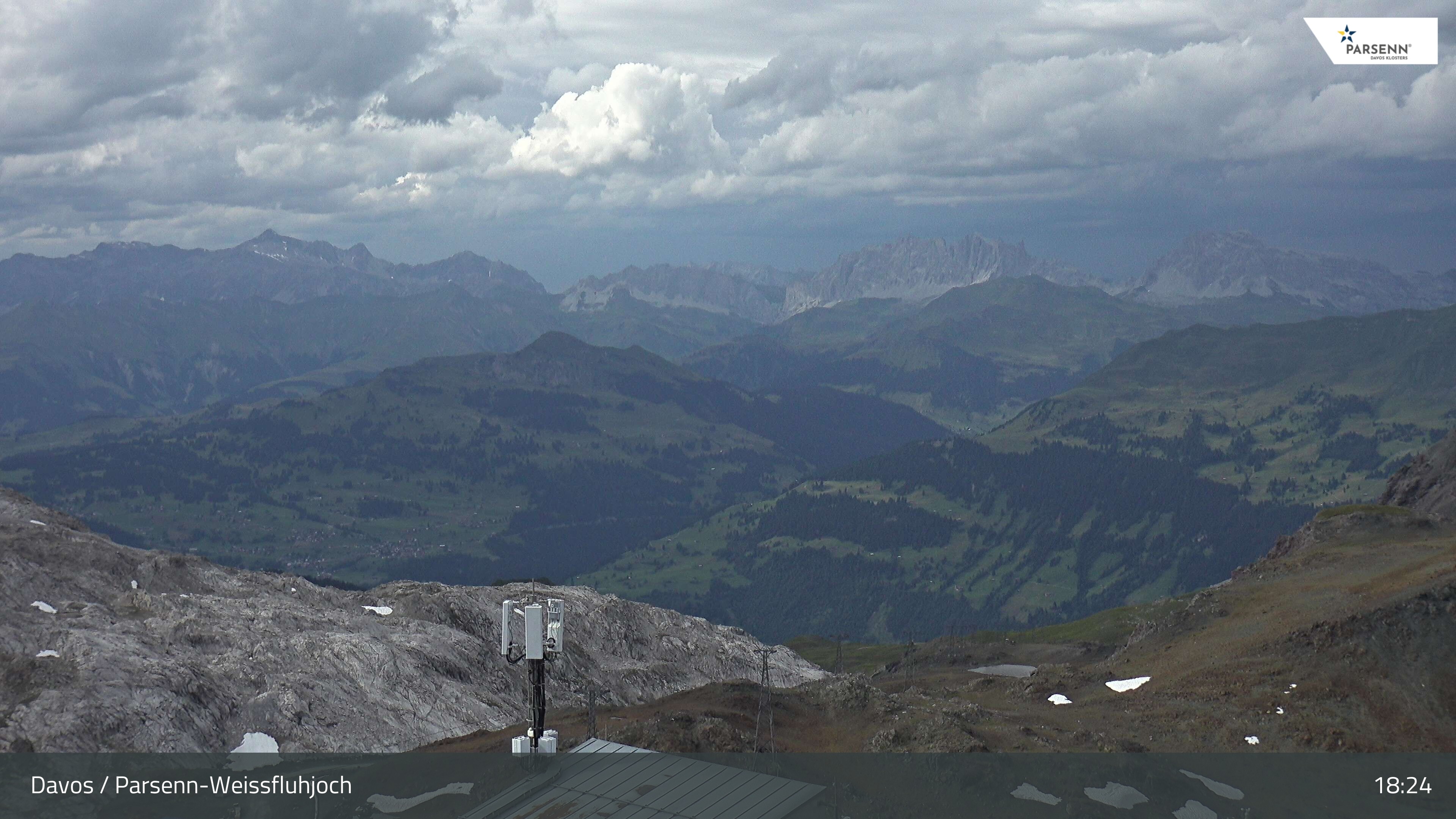 Archived image Webcam Weissfluhjoch, Davos Klosters