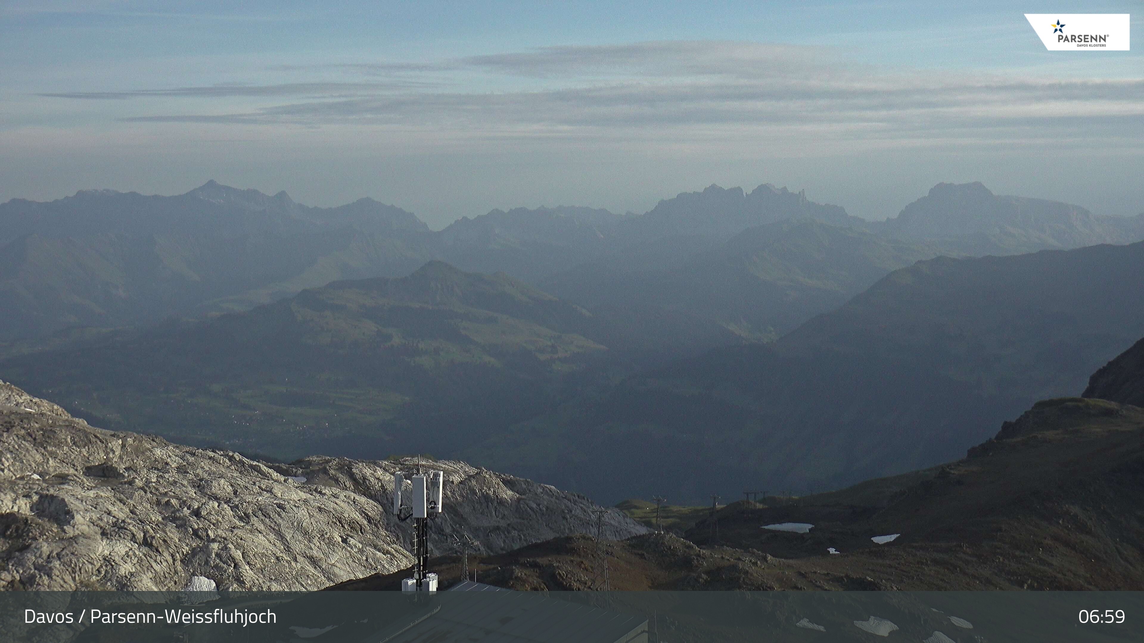 Archived image Webcam Weissfluhjoch, Davos Klosters