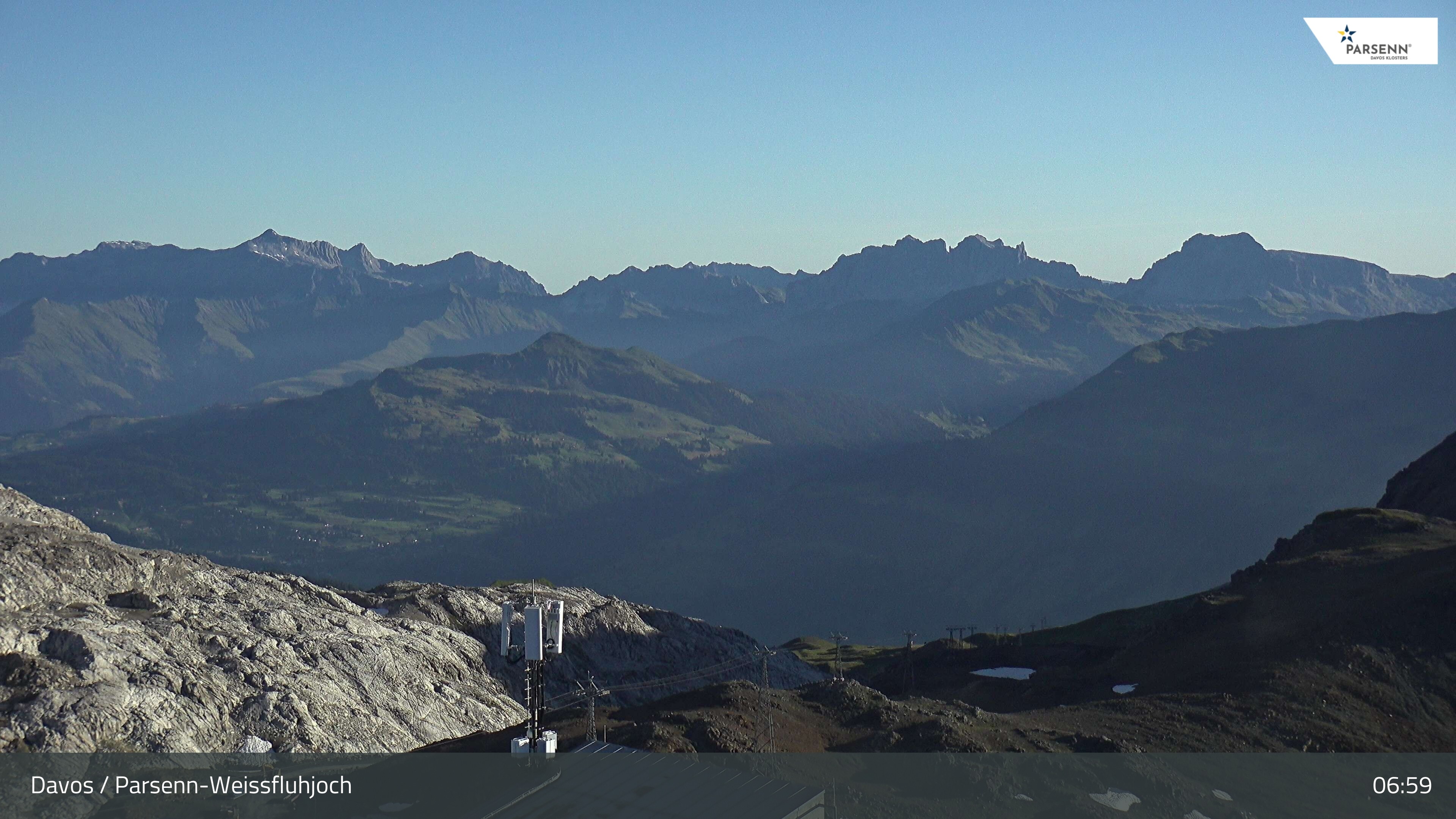 Archived image Webcam Weissfluhjoch, Davos Klosters