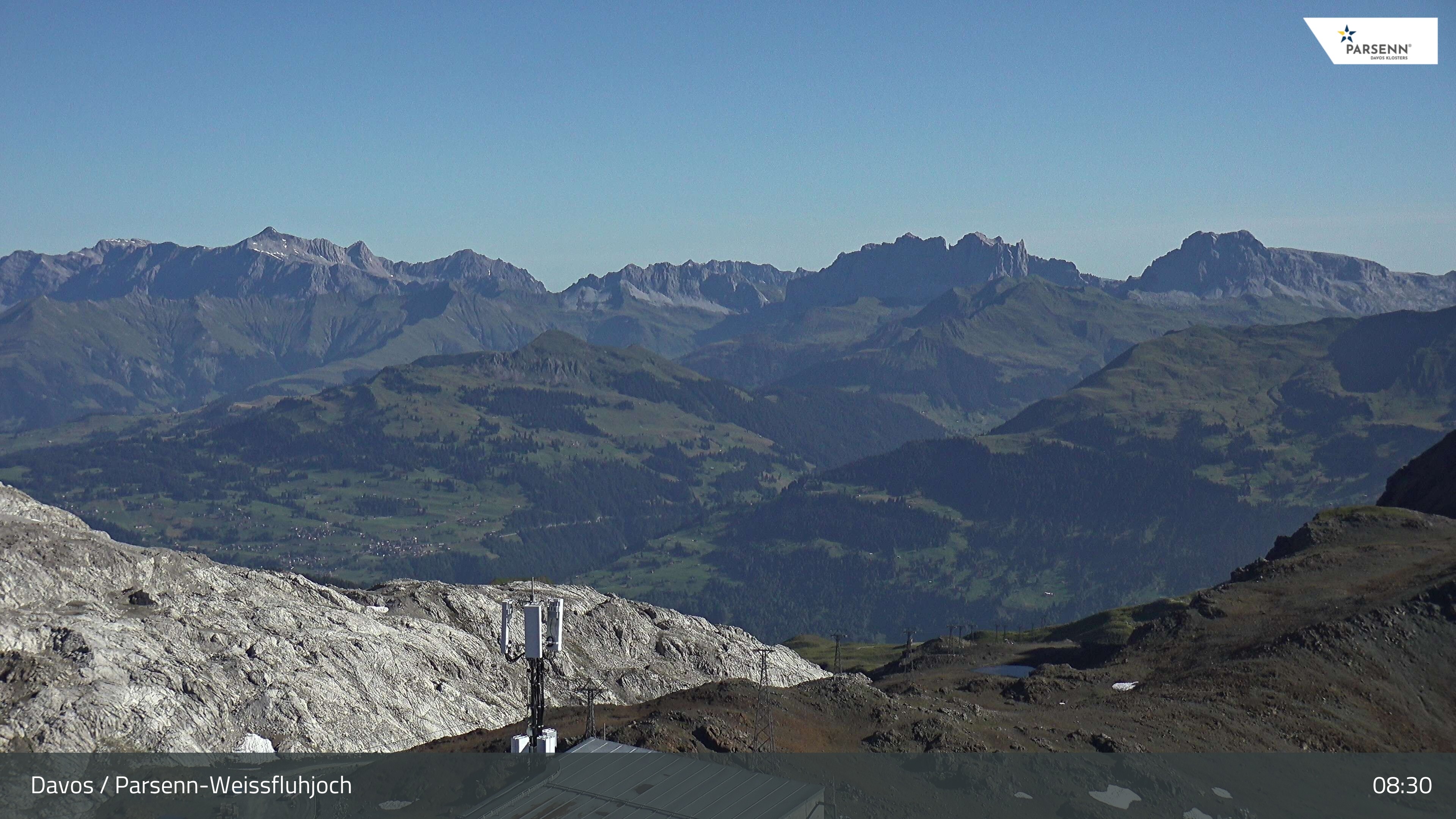 Archived image Webcam Weissfluhjoch, Davos Klosters