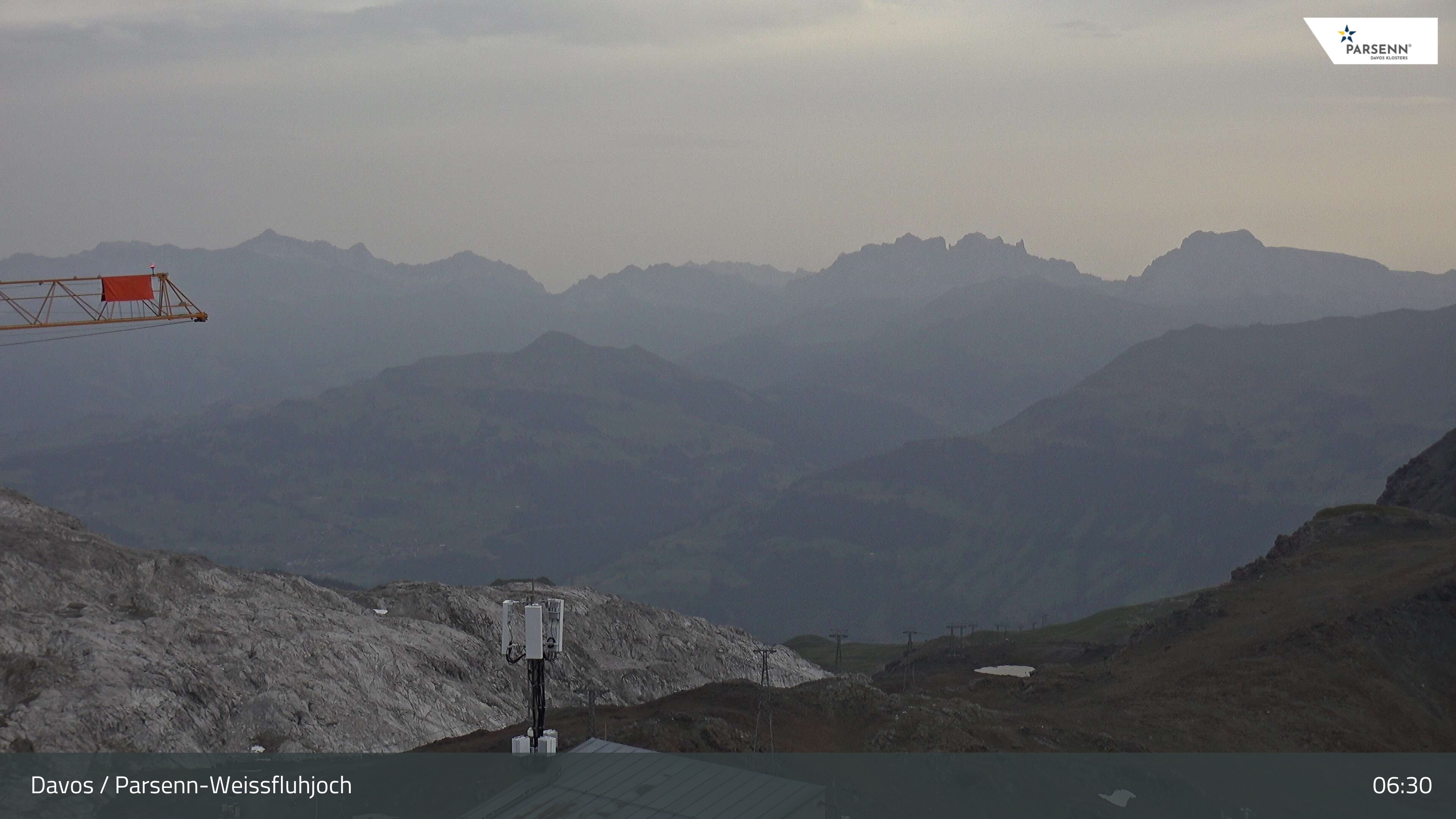 Archived image Webcam Weissfluhjoch, Davos Klosters