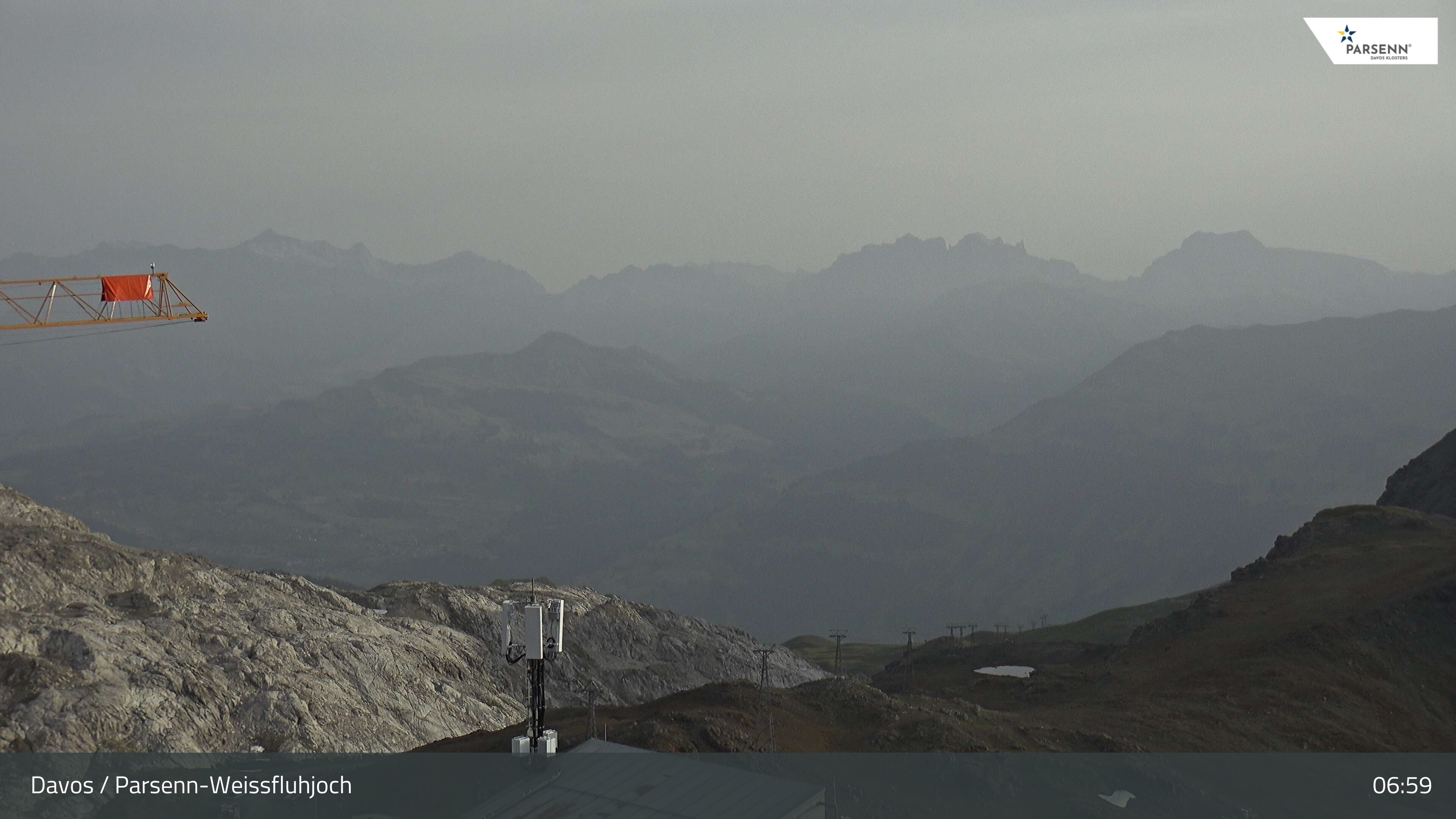 Archived image Webcam Weissfluhjoch, Davos Klosters