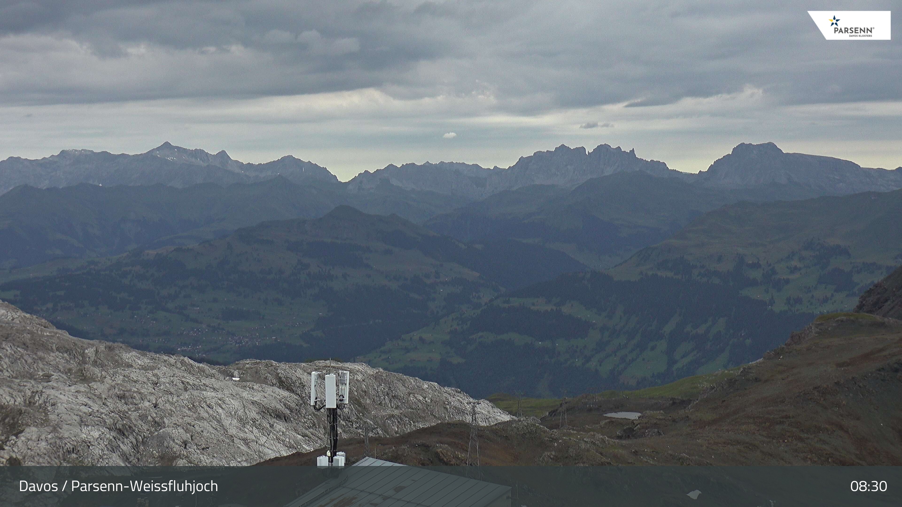 Archived image Webcam Weissfluhjoch, Davos Klosters
