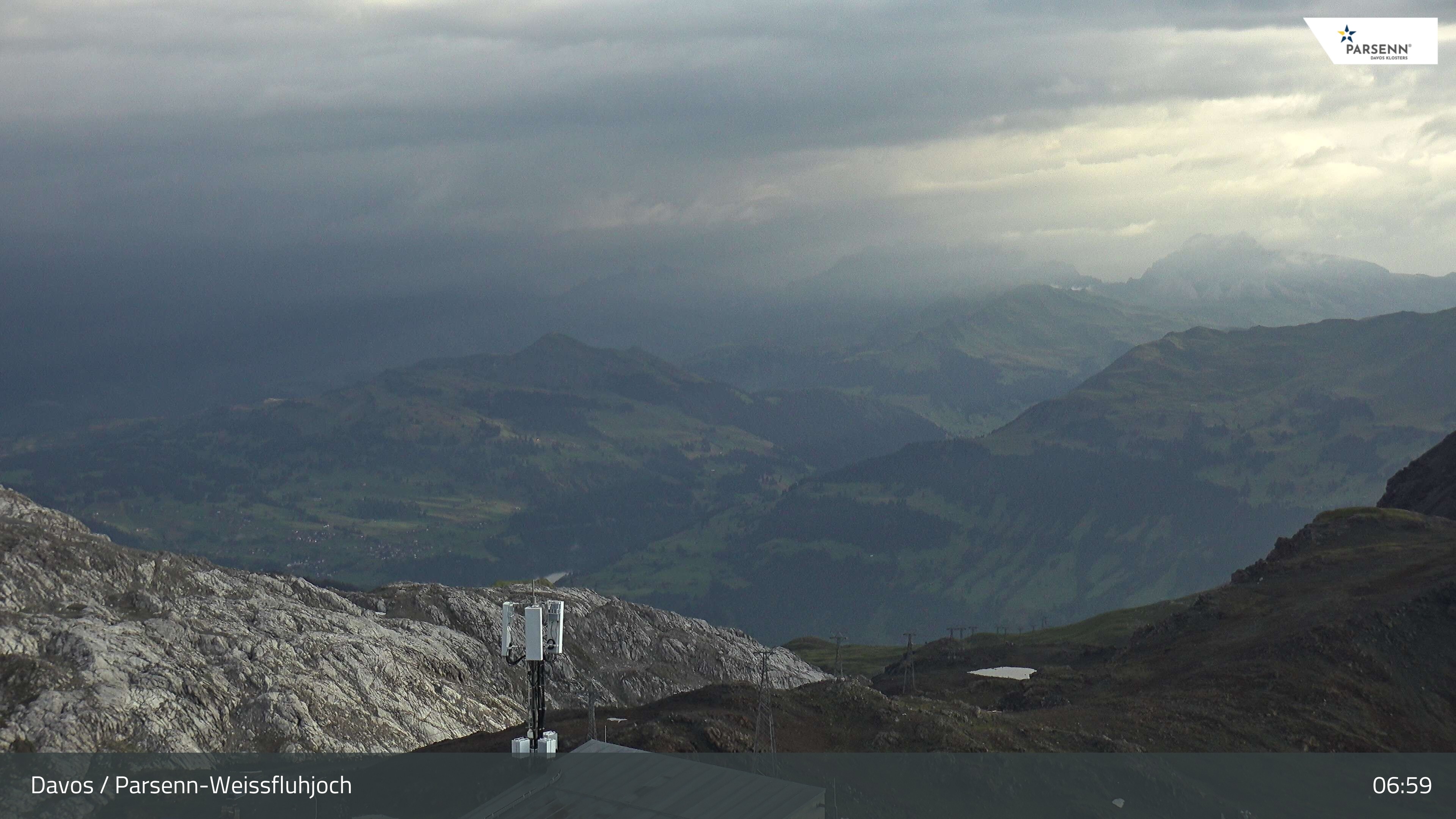 Archiv Foto Webcam Weissfluhjoch - Schifer