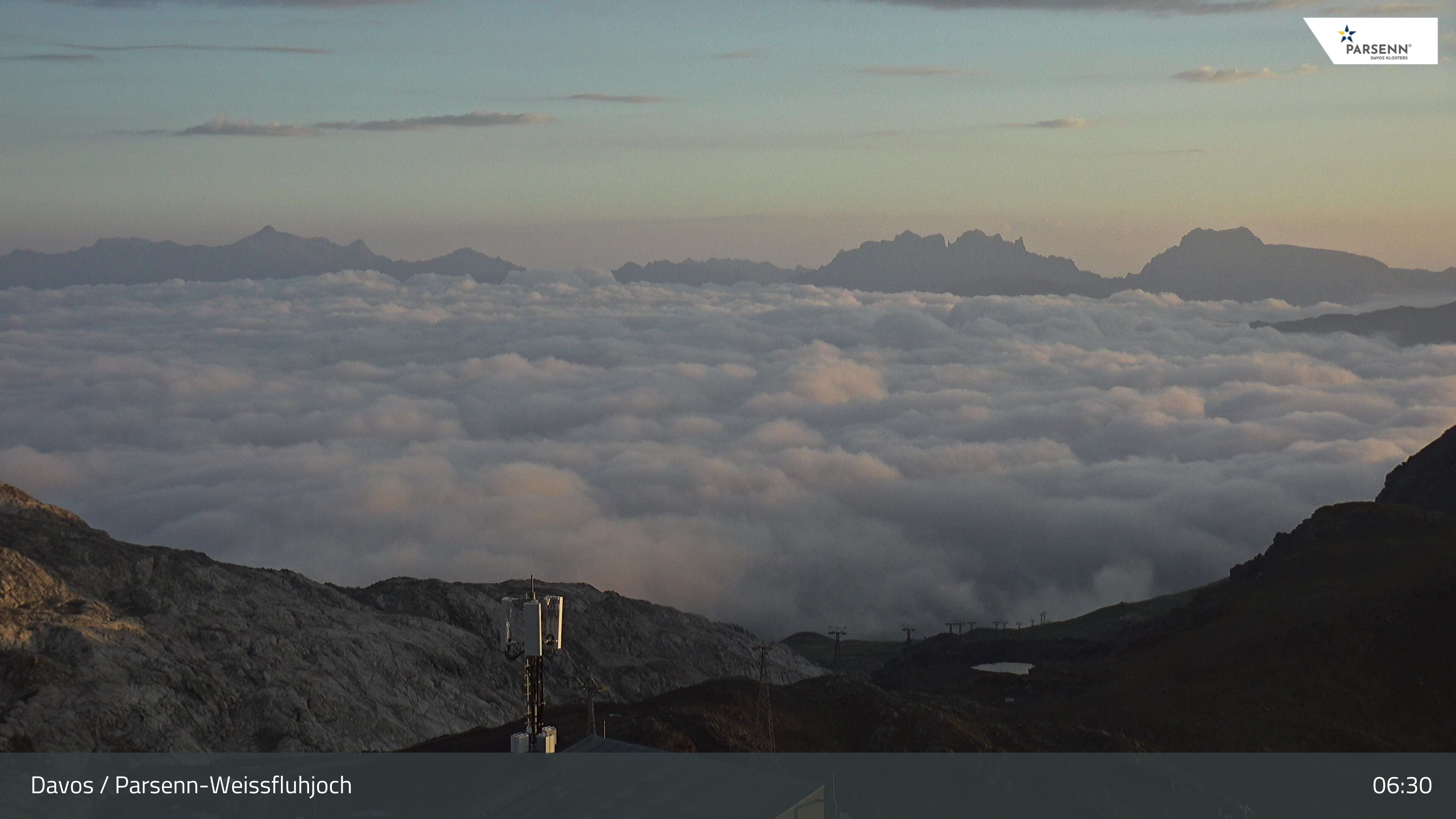 Archiv Foto Webcam Weissfluhjoch - Schifer