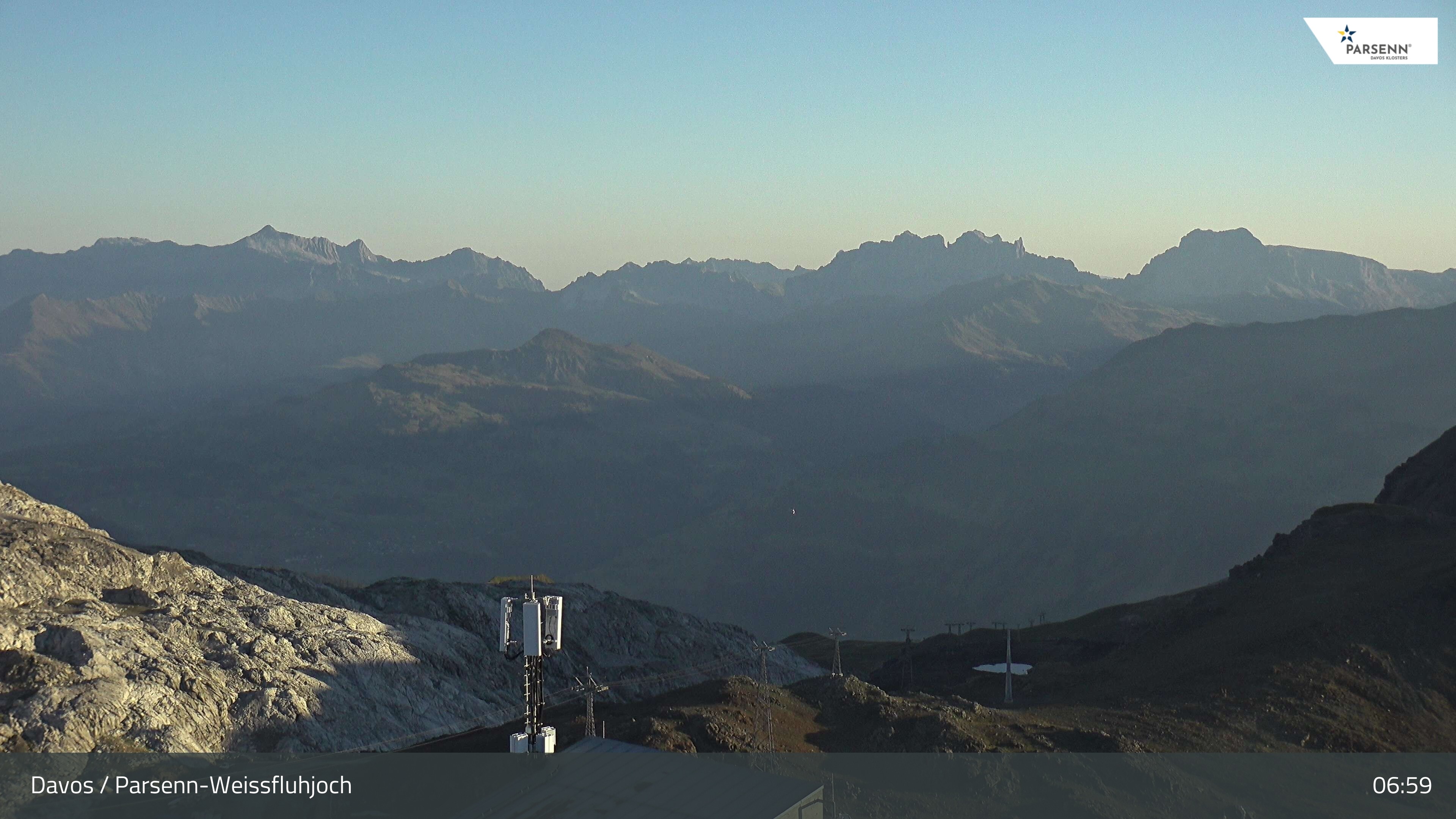Archiv Foto Webcam Weissfluhjoch - Schifer