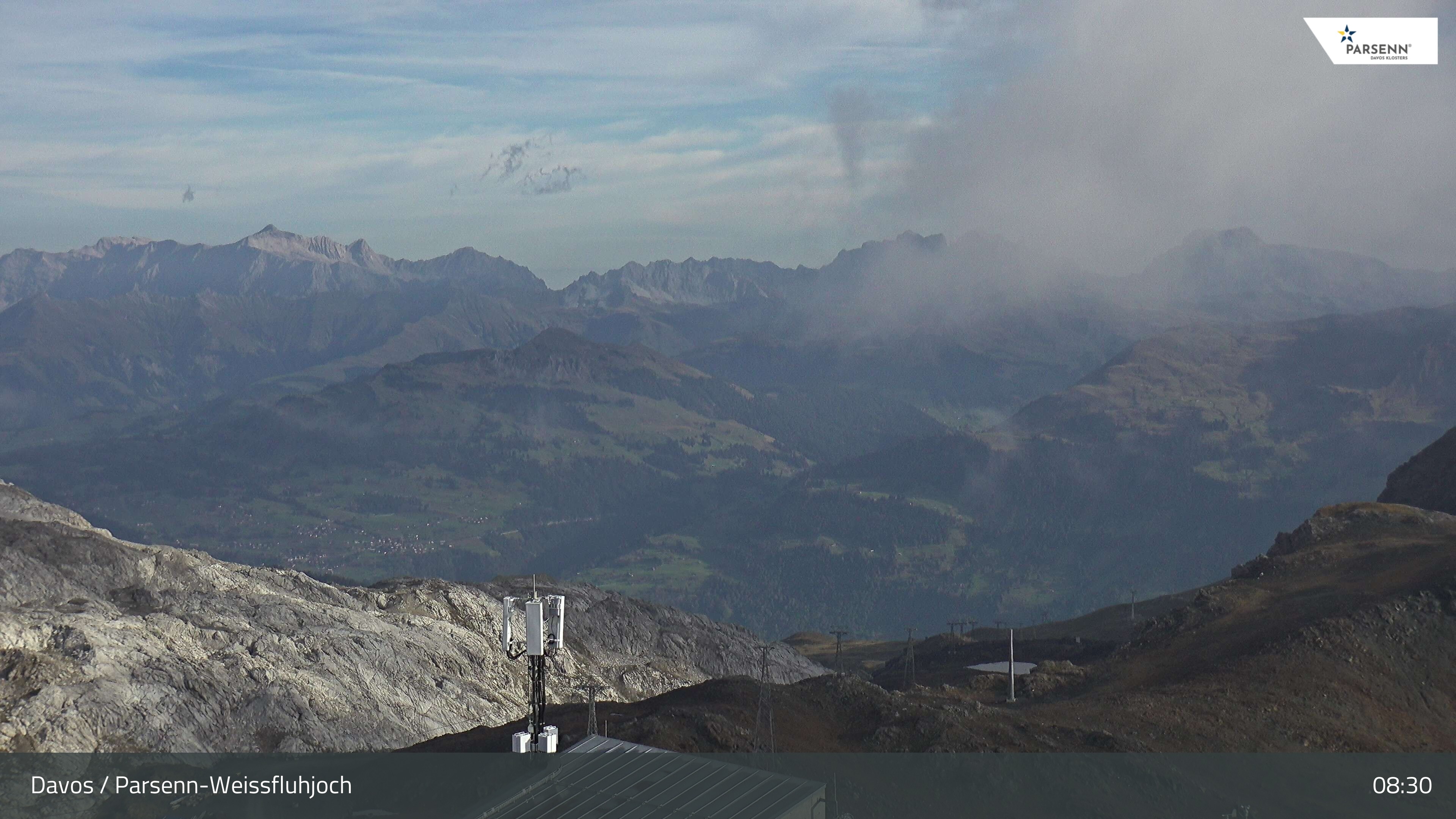 Archiv Foto Webcam Weissfluhjoch - Schifer