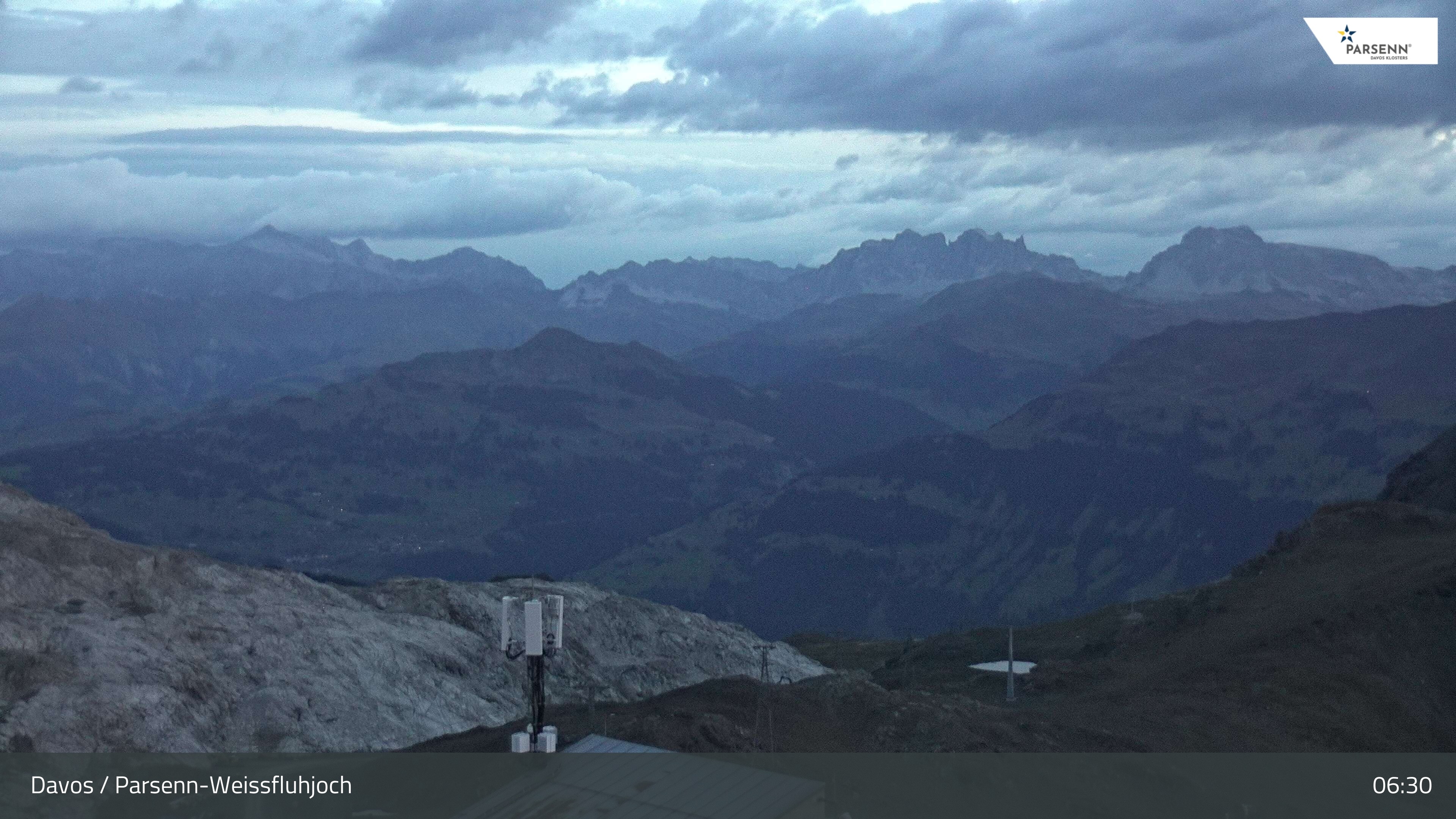Archived image Webcam Weissfluhjoch, Davos Klosters