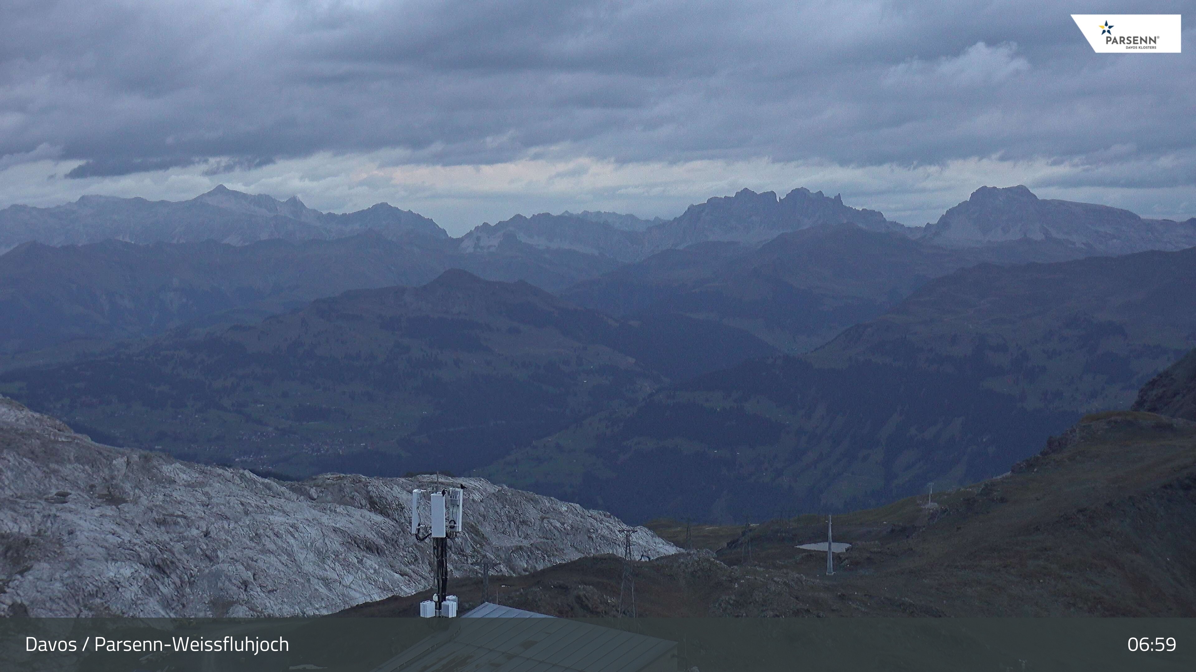 Archived image Webcam Weissfluhjoch, Davos Klosters