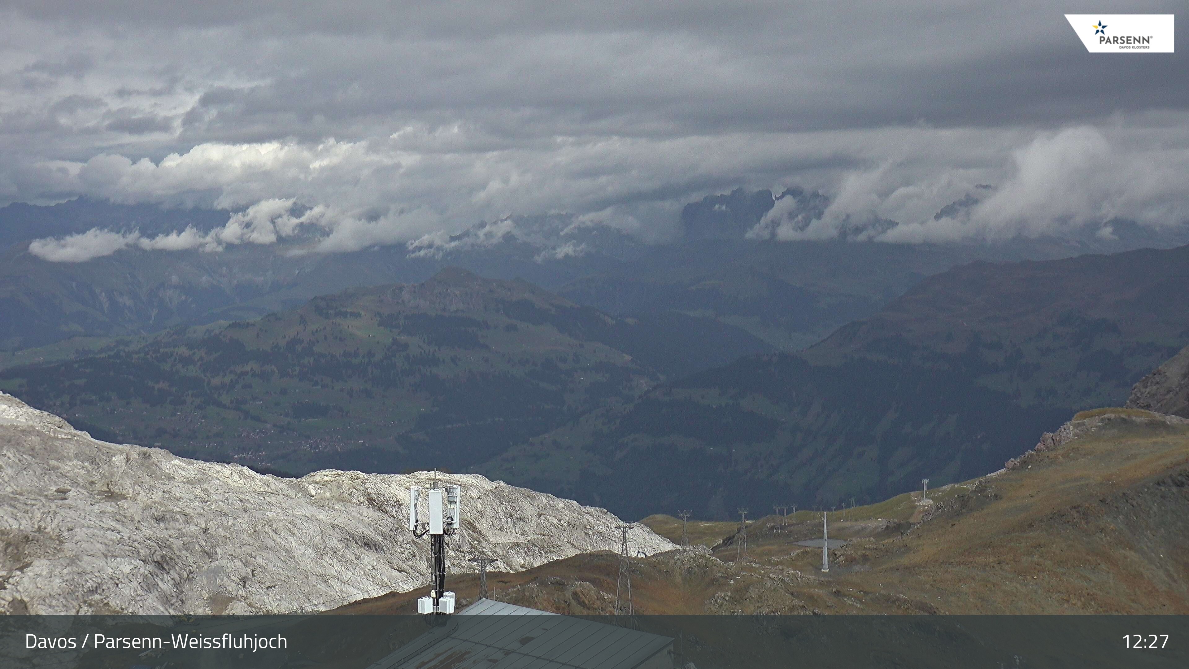 Archived image Webcam Weissfluhjoch, Davos Klosters