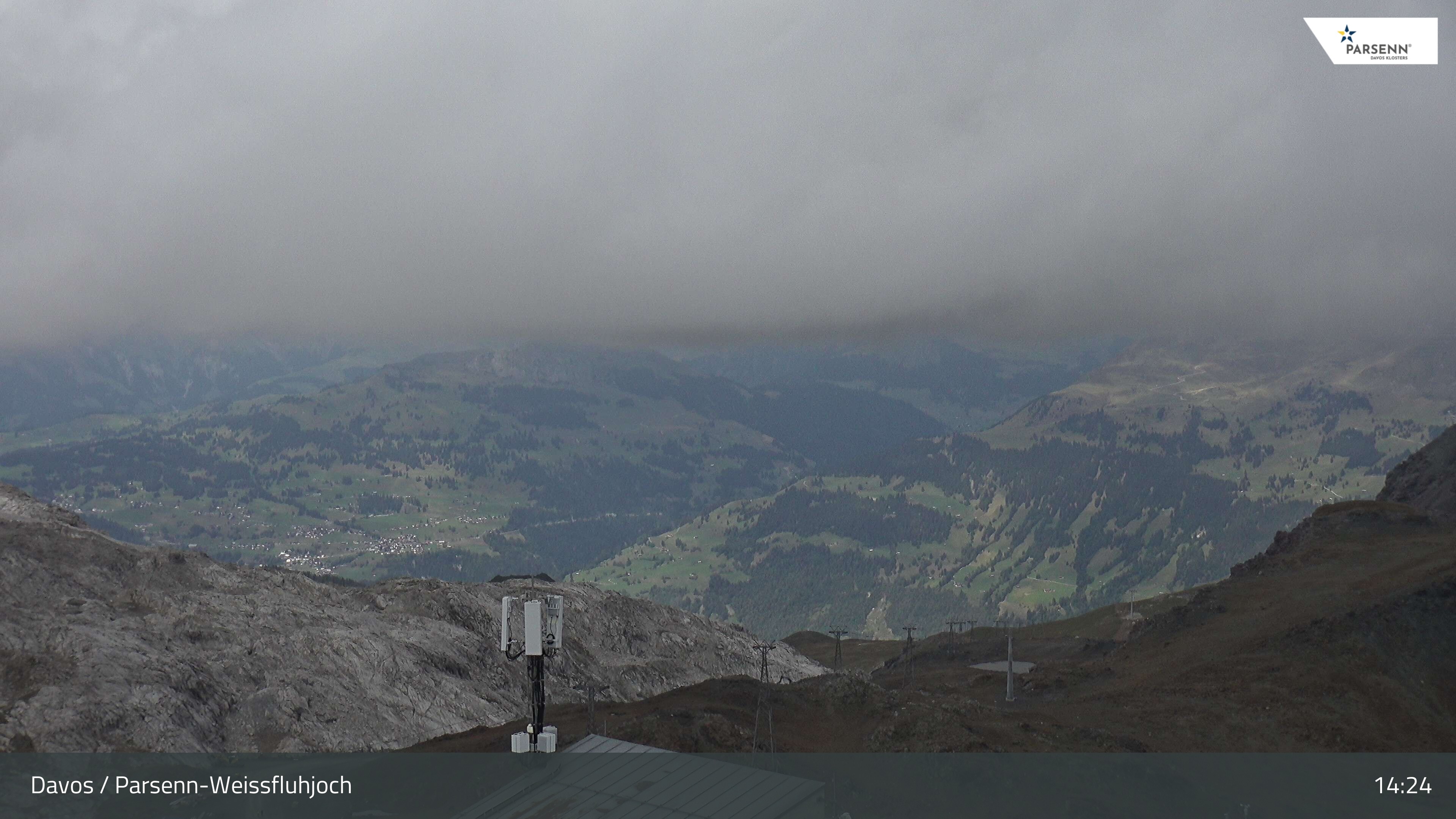 Archived image Webcam Weissfluhjoch, Davos Klosters