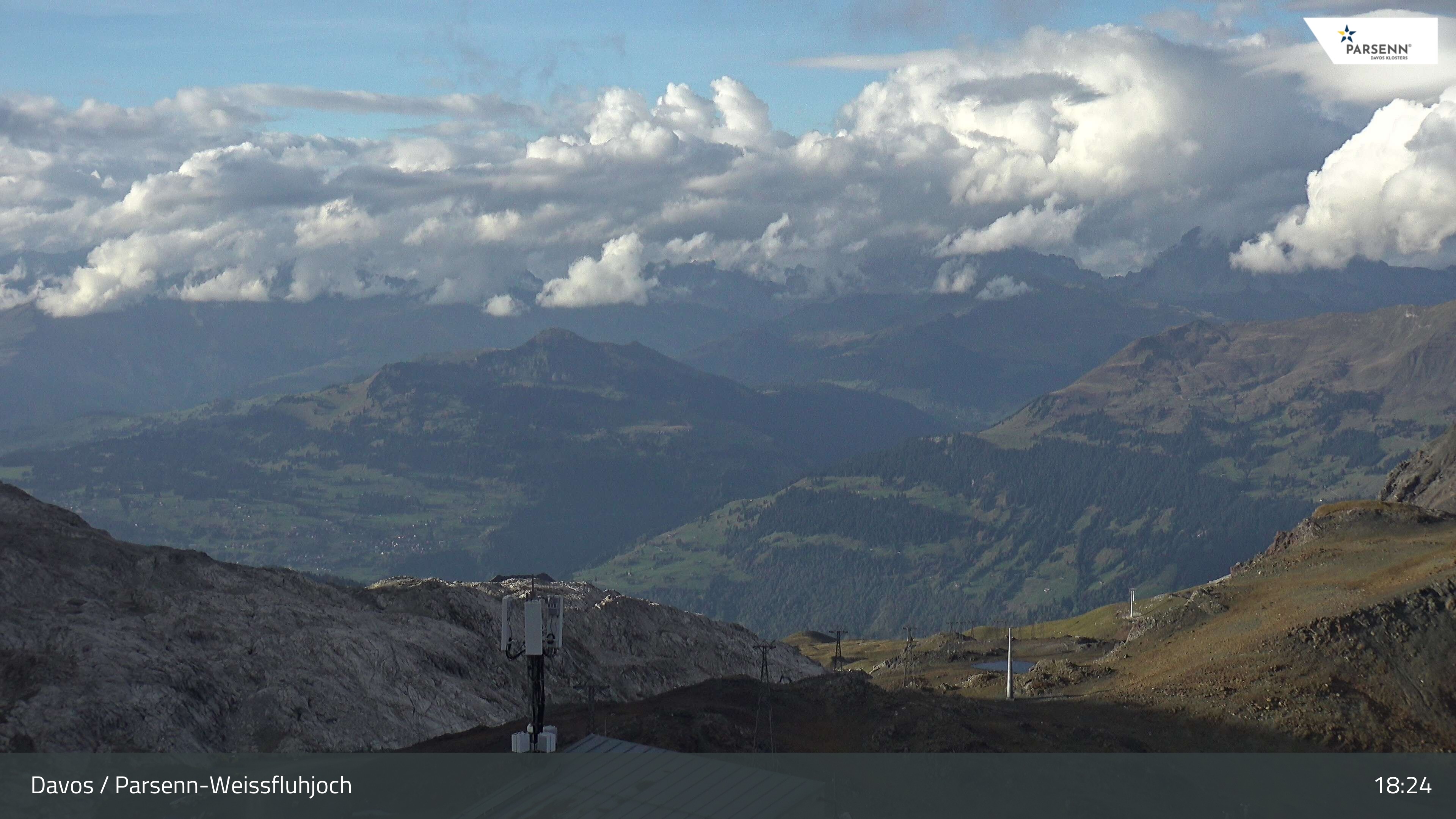 Archived image Webcam Weissfluhjoch, Davos Klosters