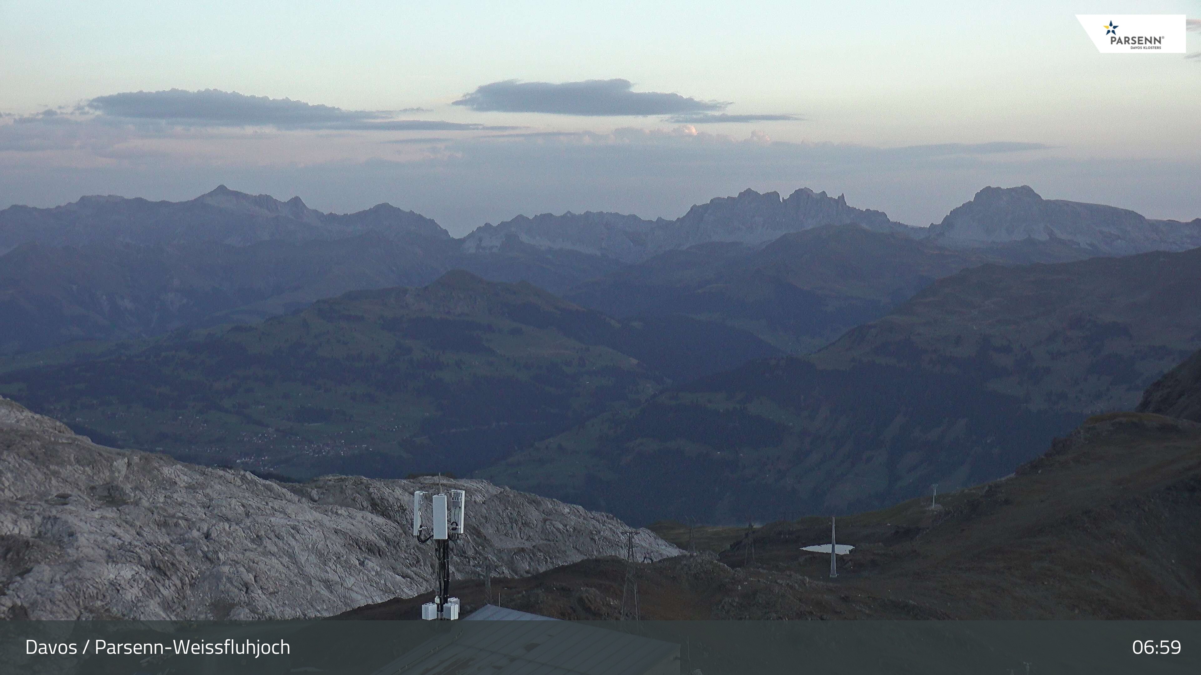 Archiv Foto Webcam Weissfluhjoch - Schifer