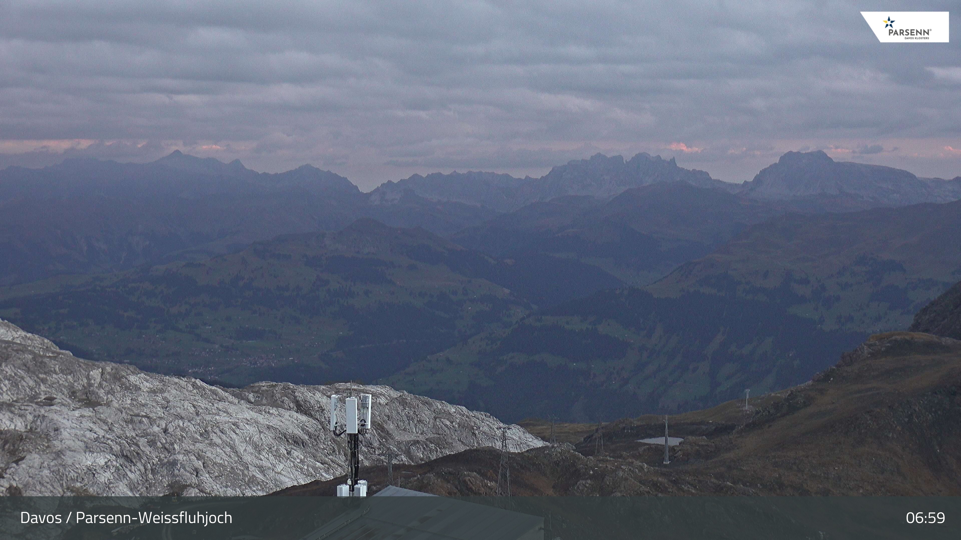 Archiv Foto Webcam Weissfluhjoch - Schifer