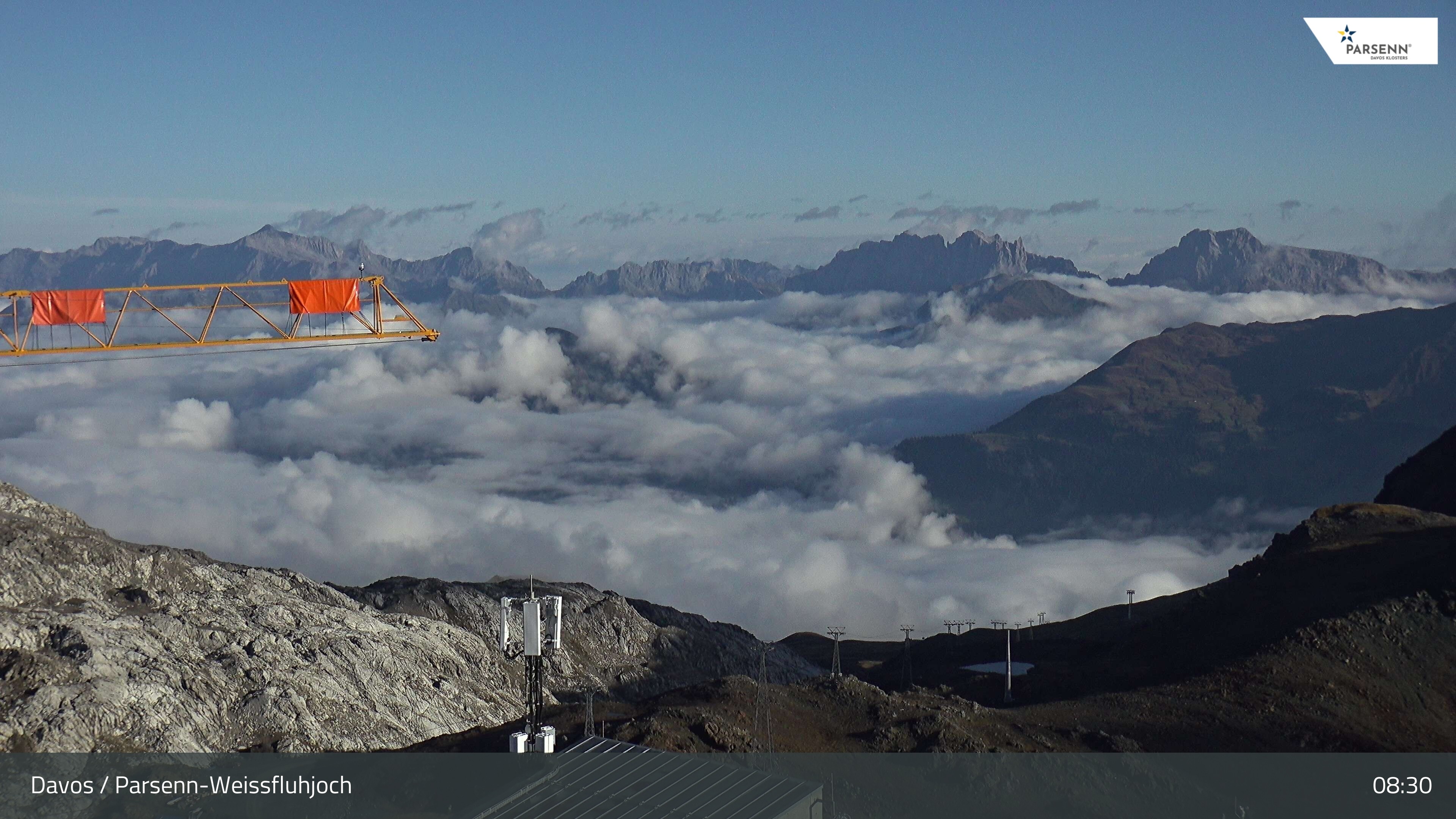 Archived image Webcam Weissfluhjoch, Davos Klosters