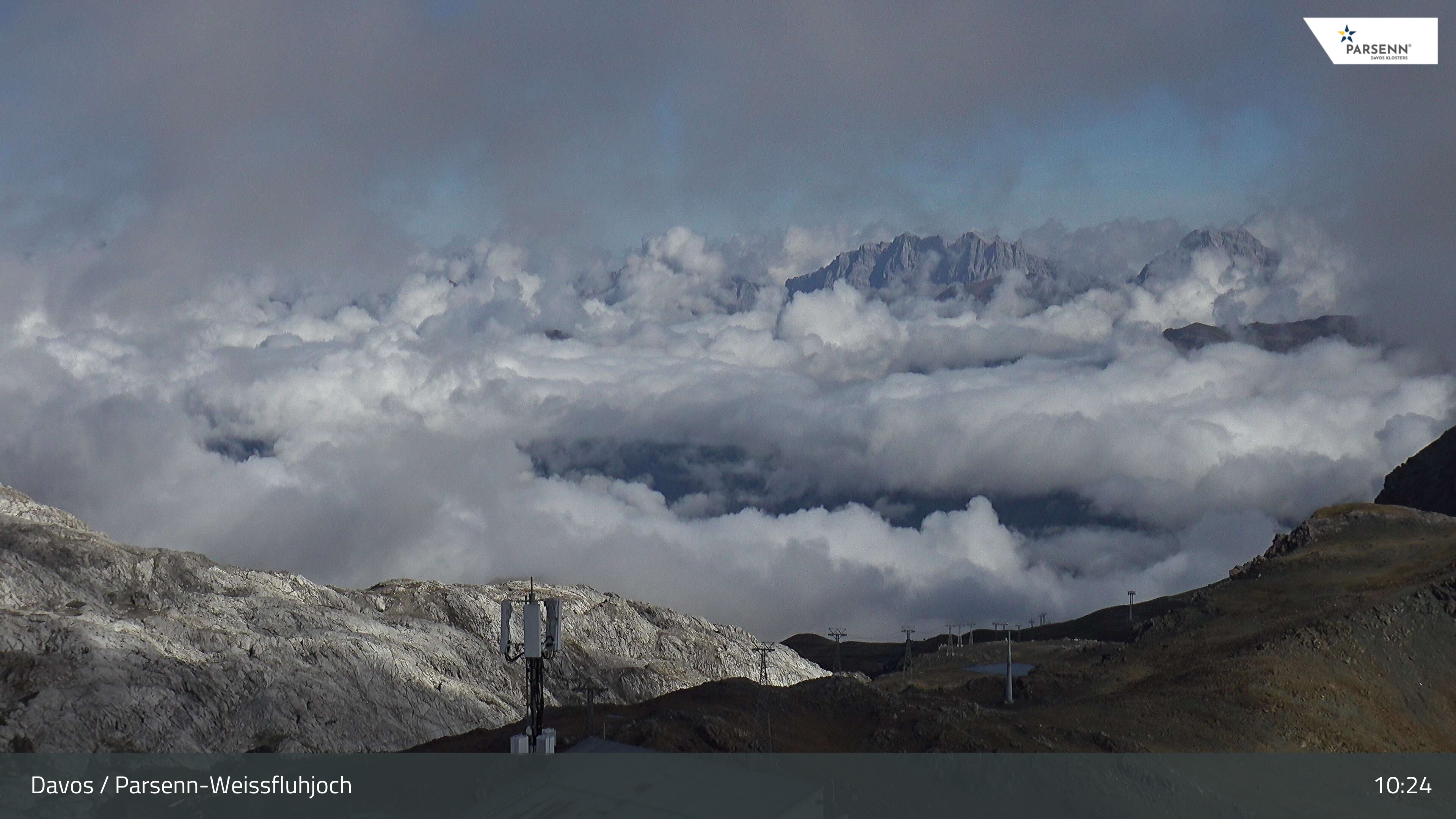 Archived image Webcam Weissfluhjoch, Davos Klosters
