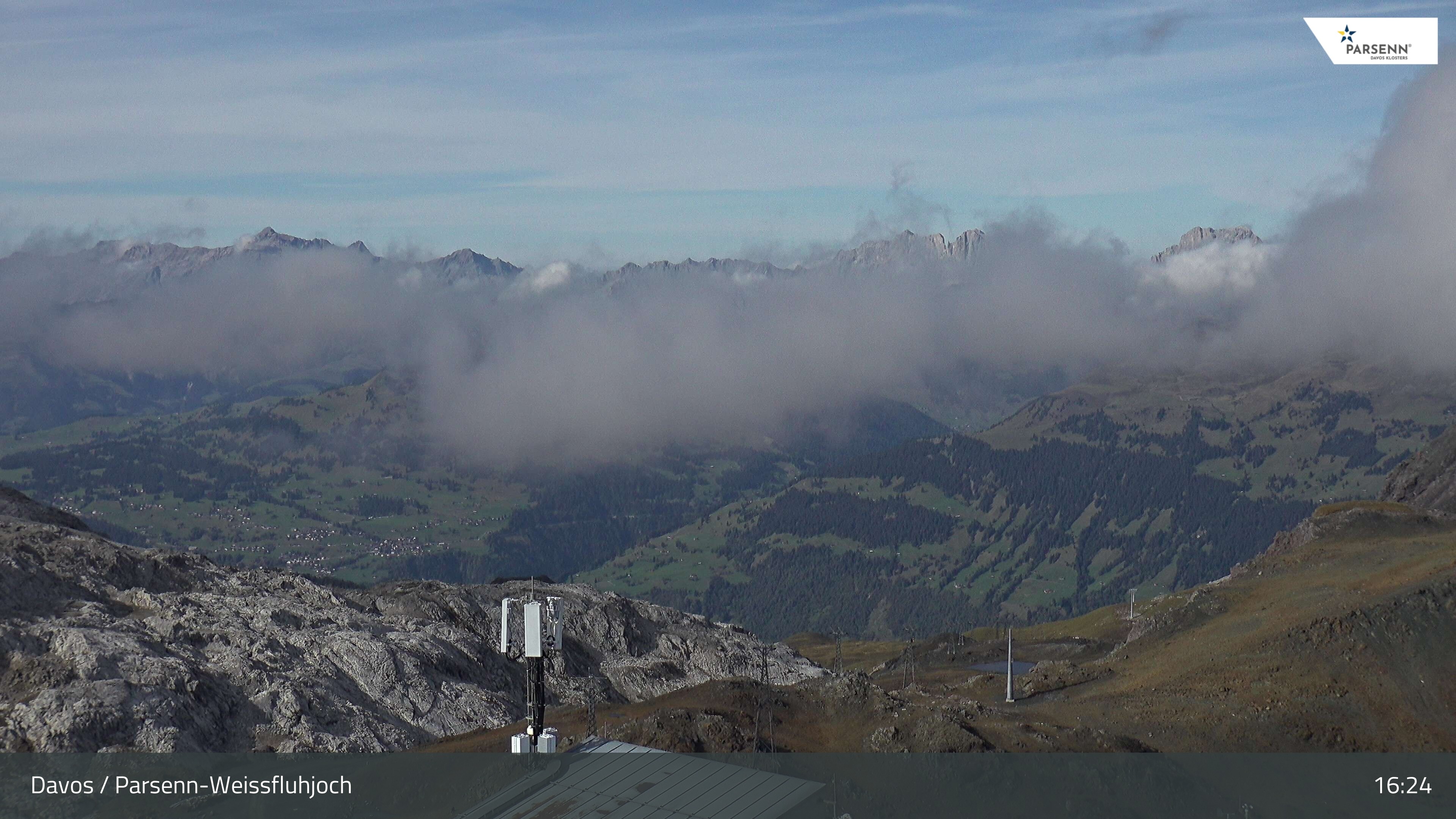 Archived image Webcam Weissfluhjoch, Davos Klosters