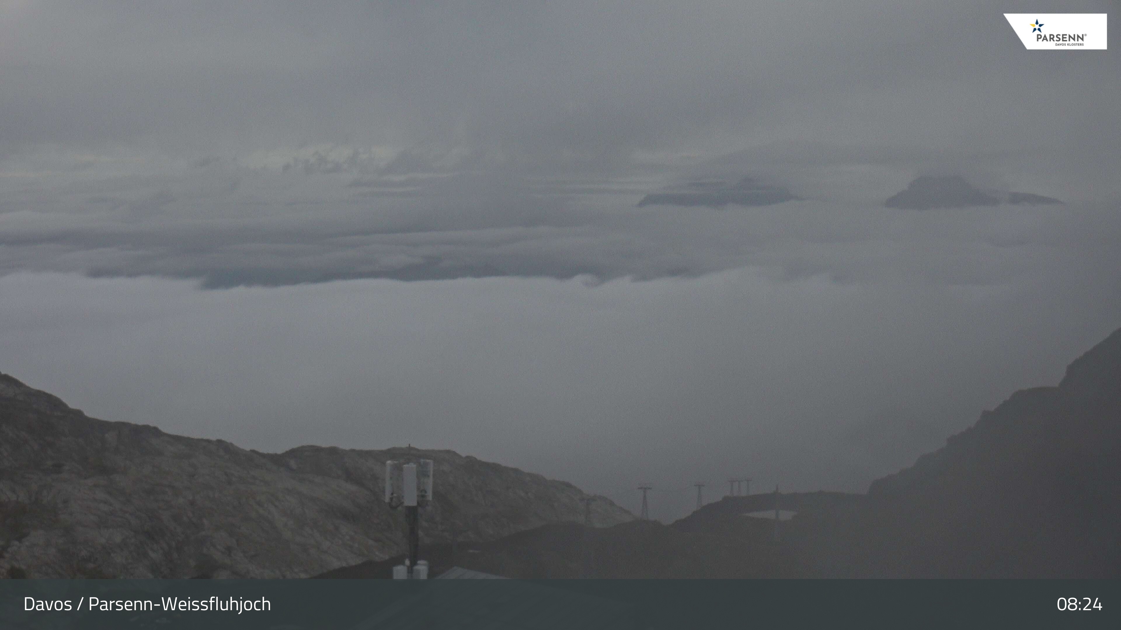 Archived image Webcam Weissfluhjoch, Davos Klosters