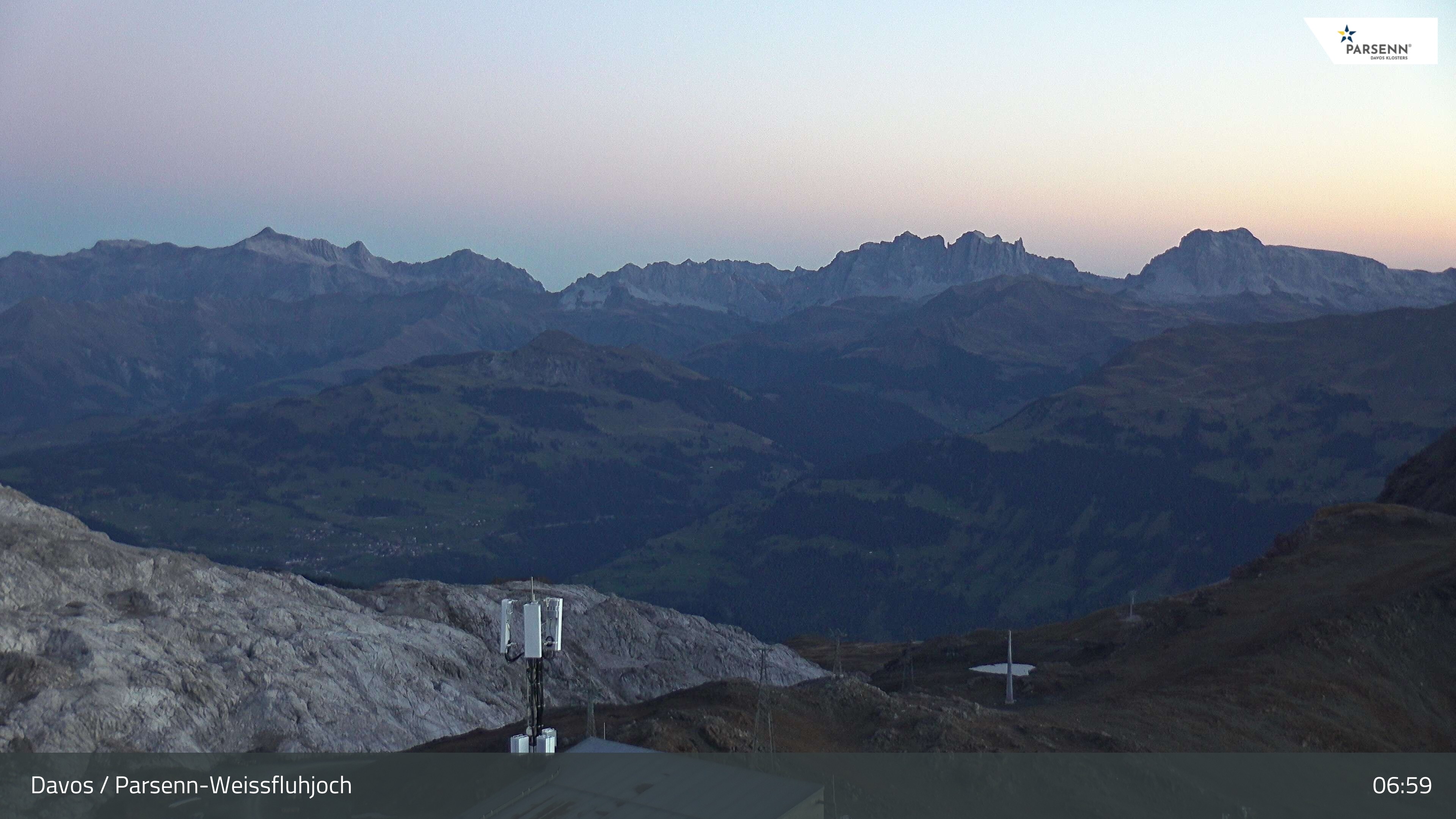 Archived image Webcam Weissfluhjoch, Davos Klosters