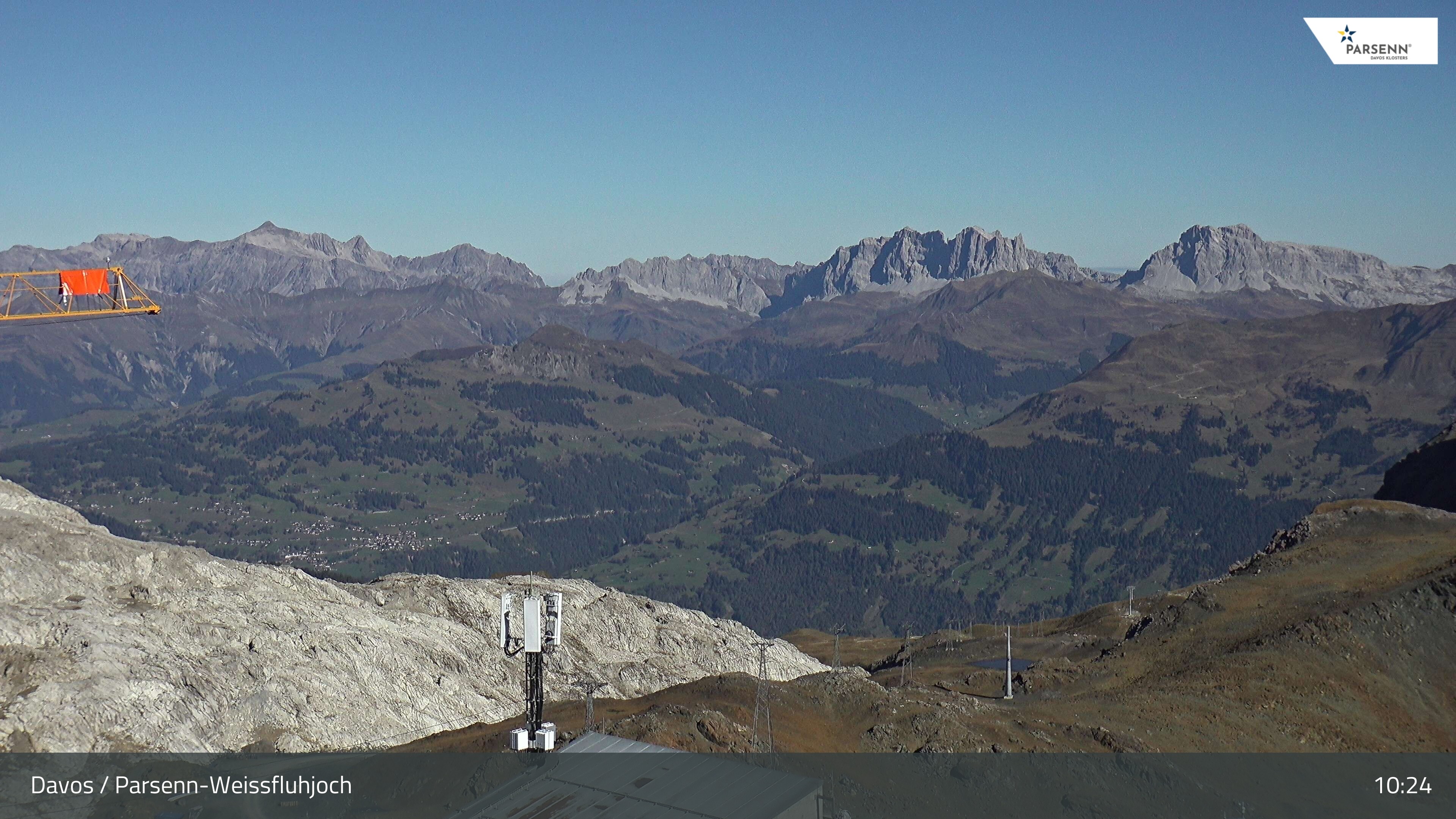 Archived image Webcam Weissfluhjoch, Davos Klosters