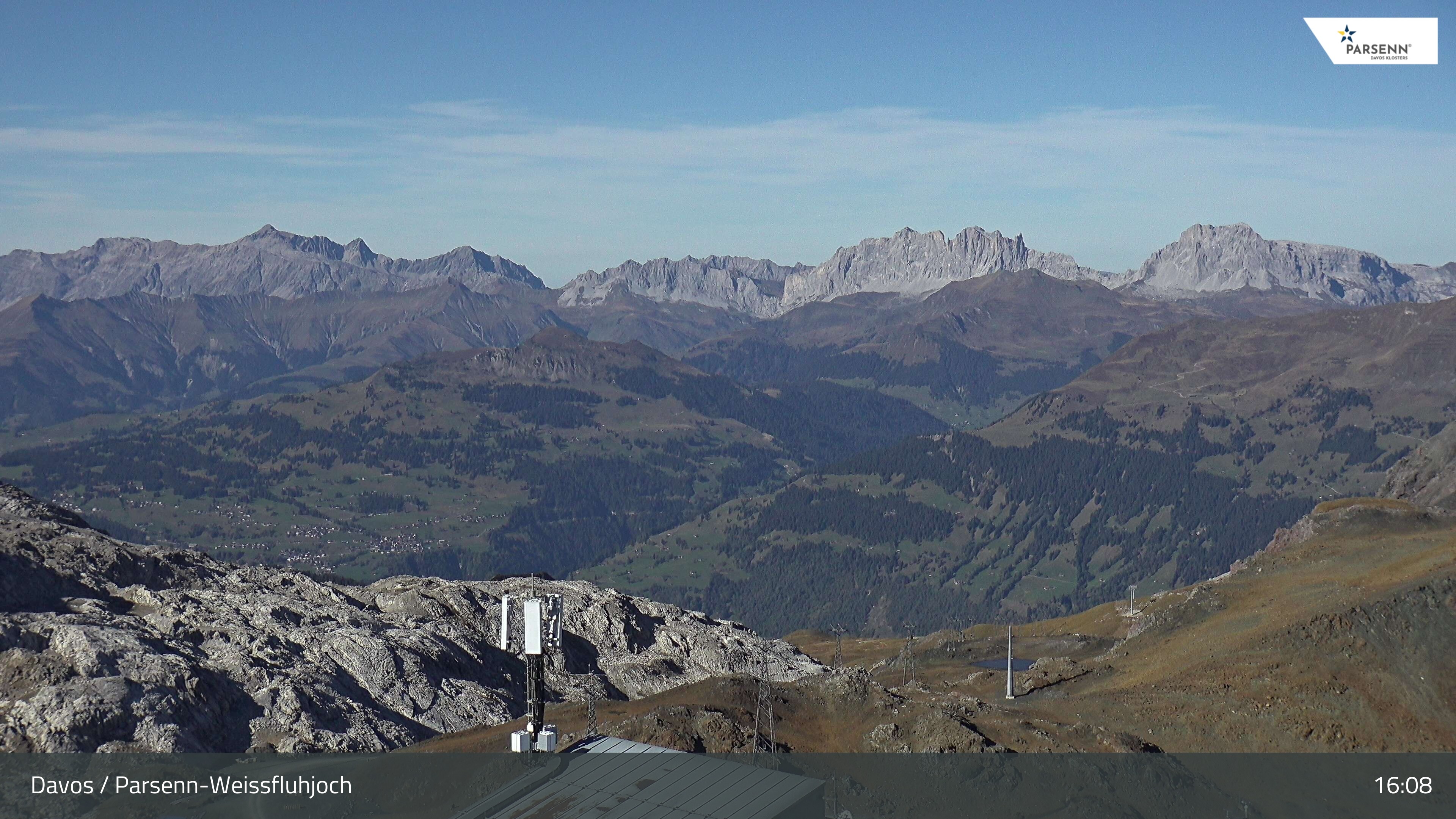 Archived image Webcam Weissfluhjoch, Davos Klosters