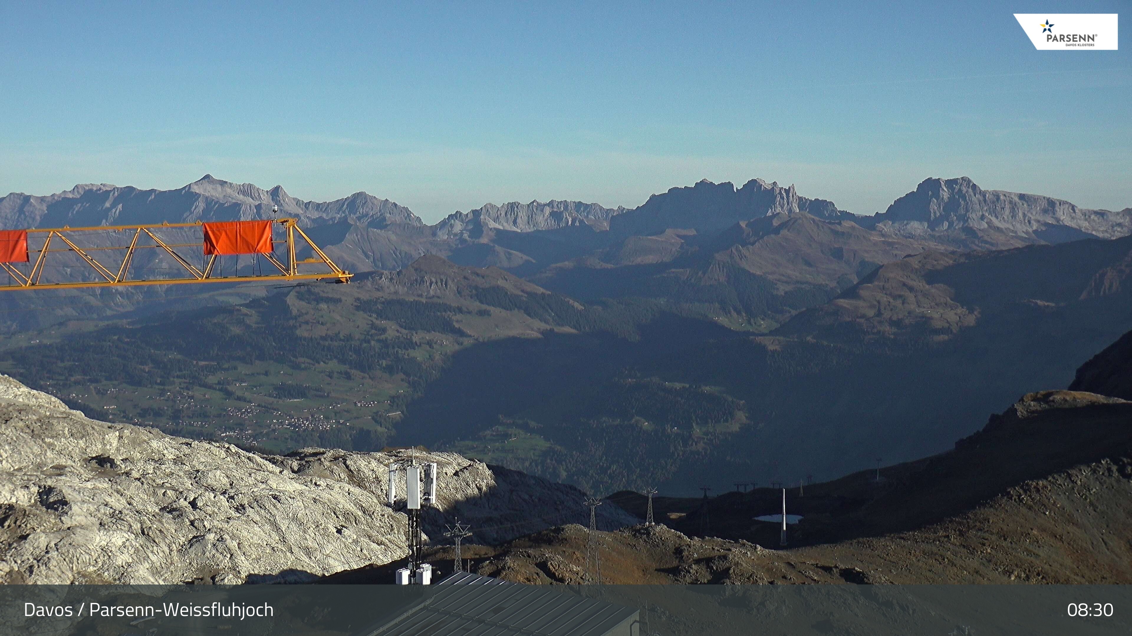 Archiv Foto Webcam Weissfluhjoch - Schifer