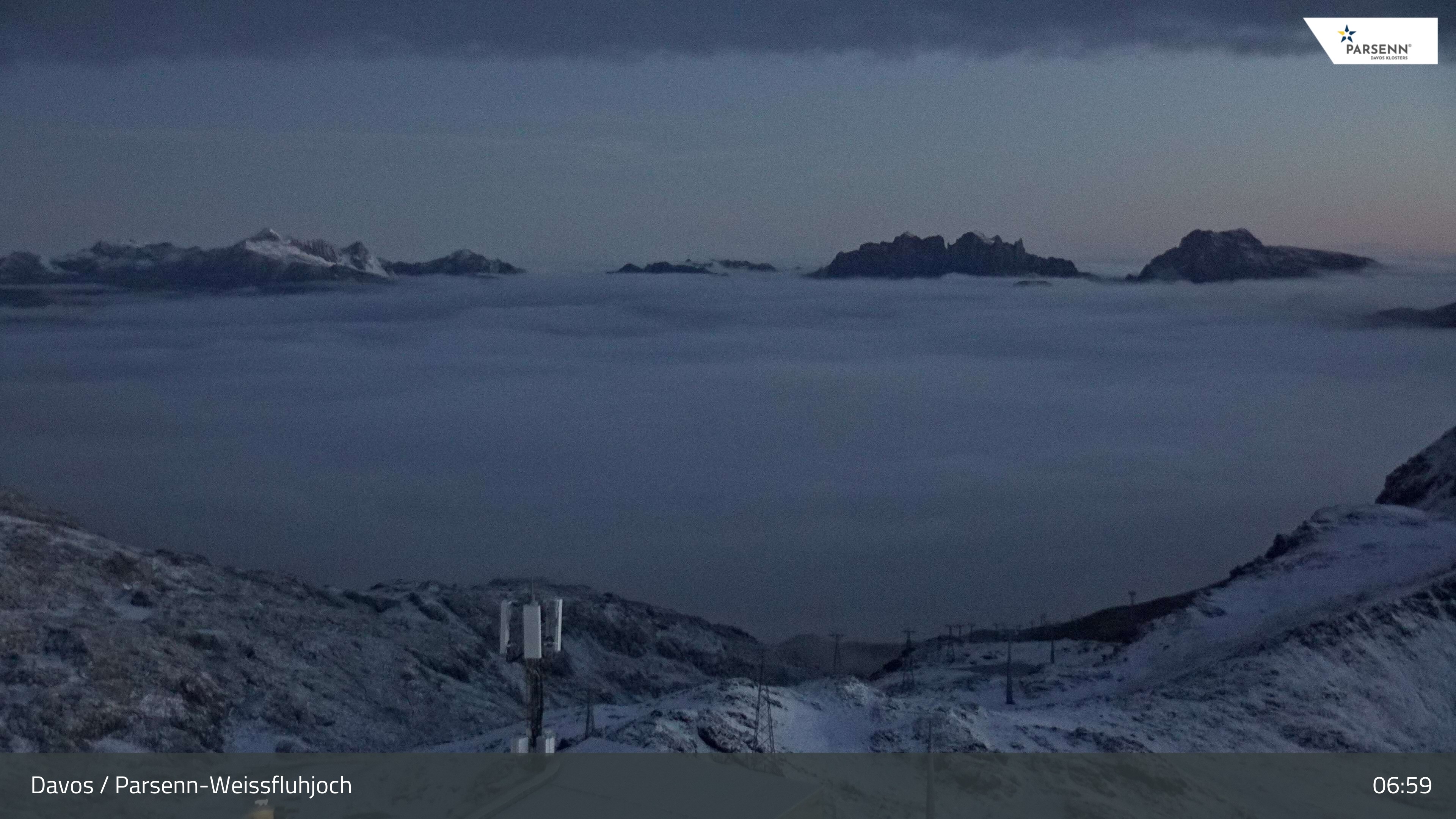 Archived image Webcam Weissfluhjoch, Davos Klosters