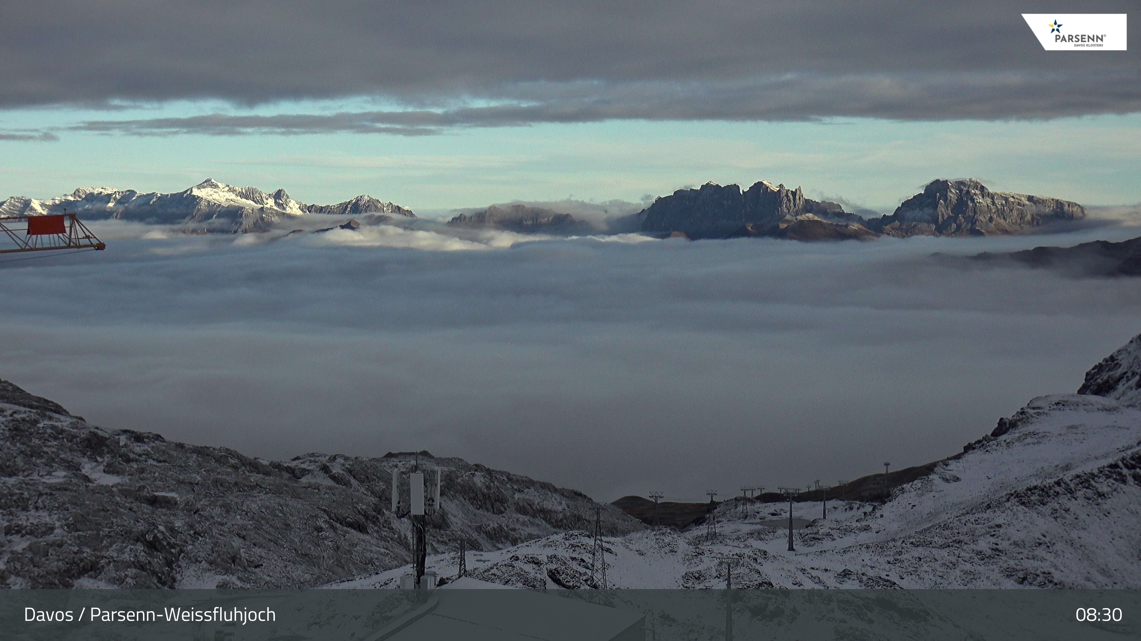 Archived image Webcam Weissfluhjoch, Davos Klosters