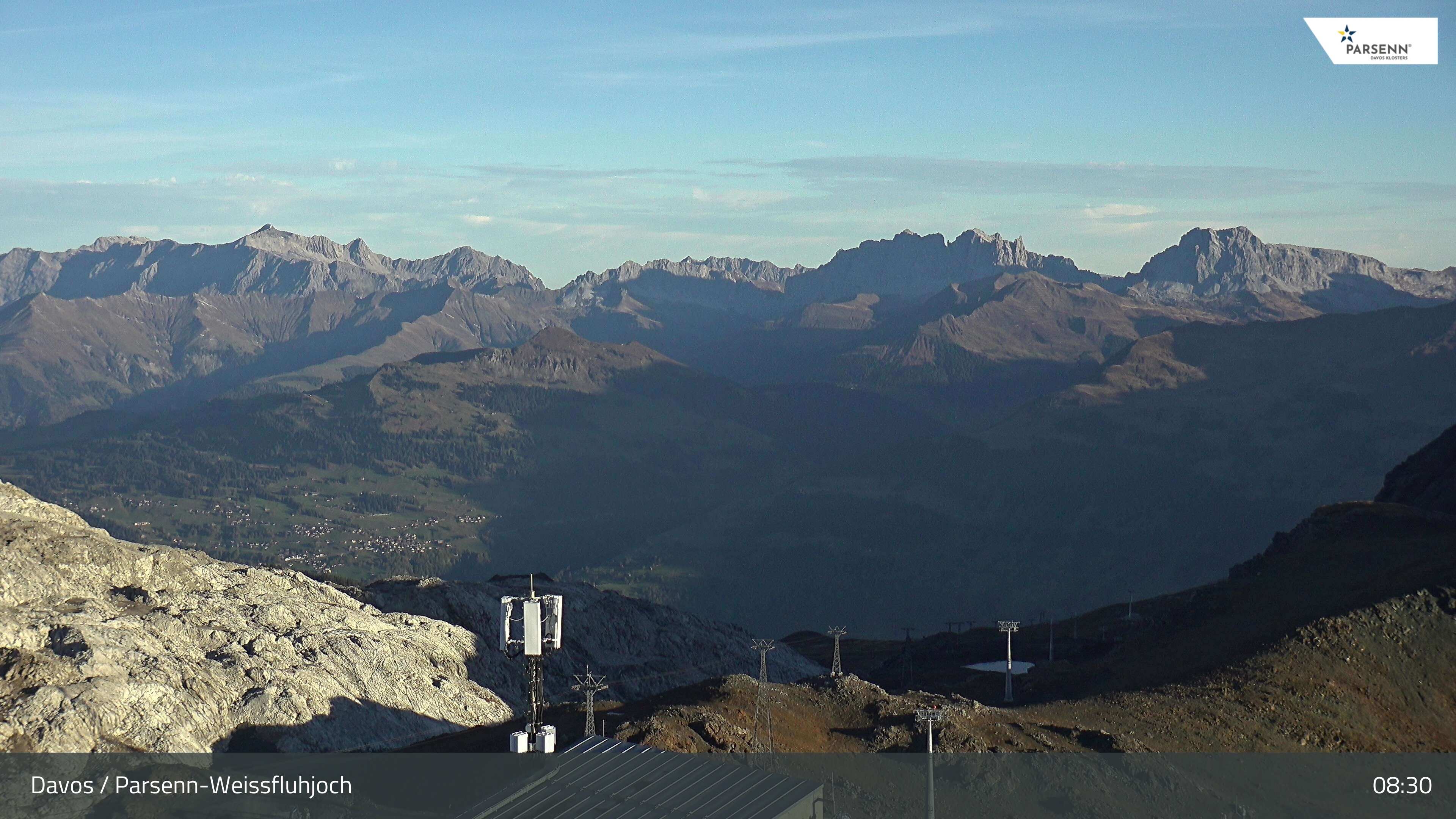 Archived image Webcam Weissfluhjoch, Davos Klosters