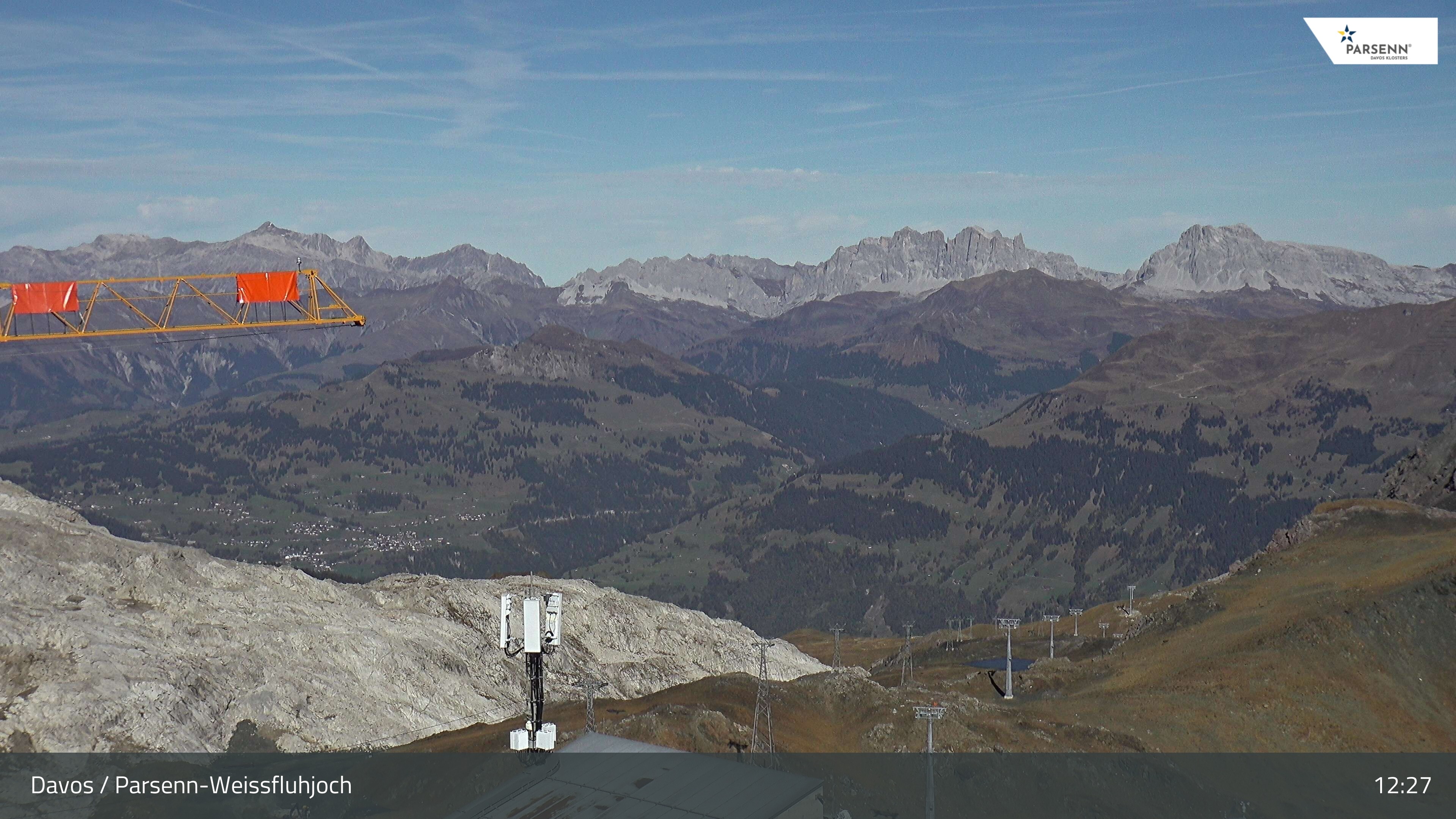 Archived image Webcam Weissfluhjoch, Davos Klosters