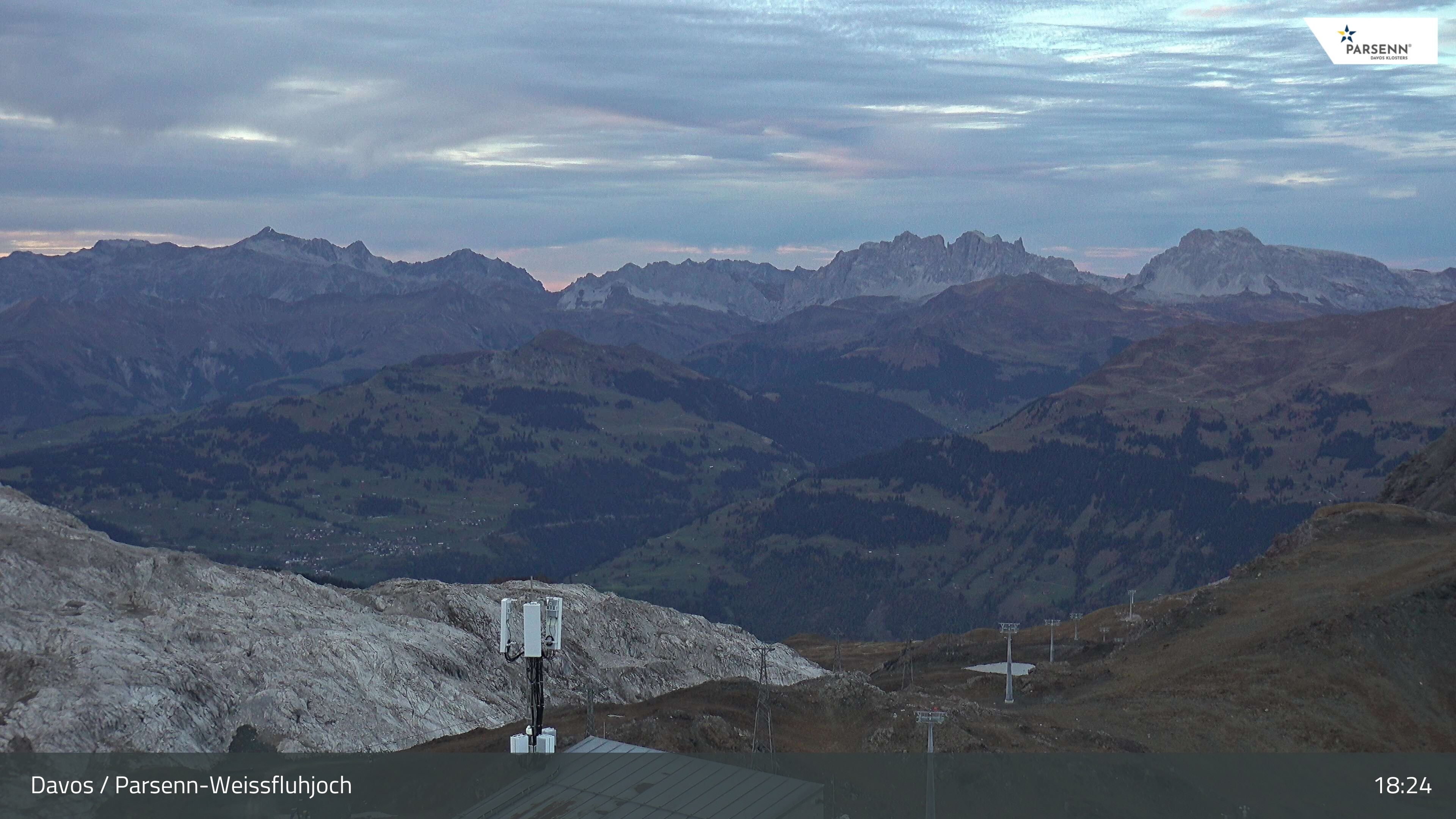 Archived image Webcam Weissfluhjoch, Davos Klosters