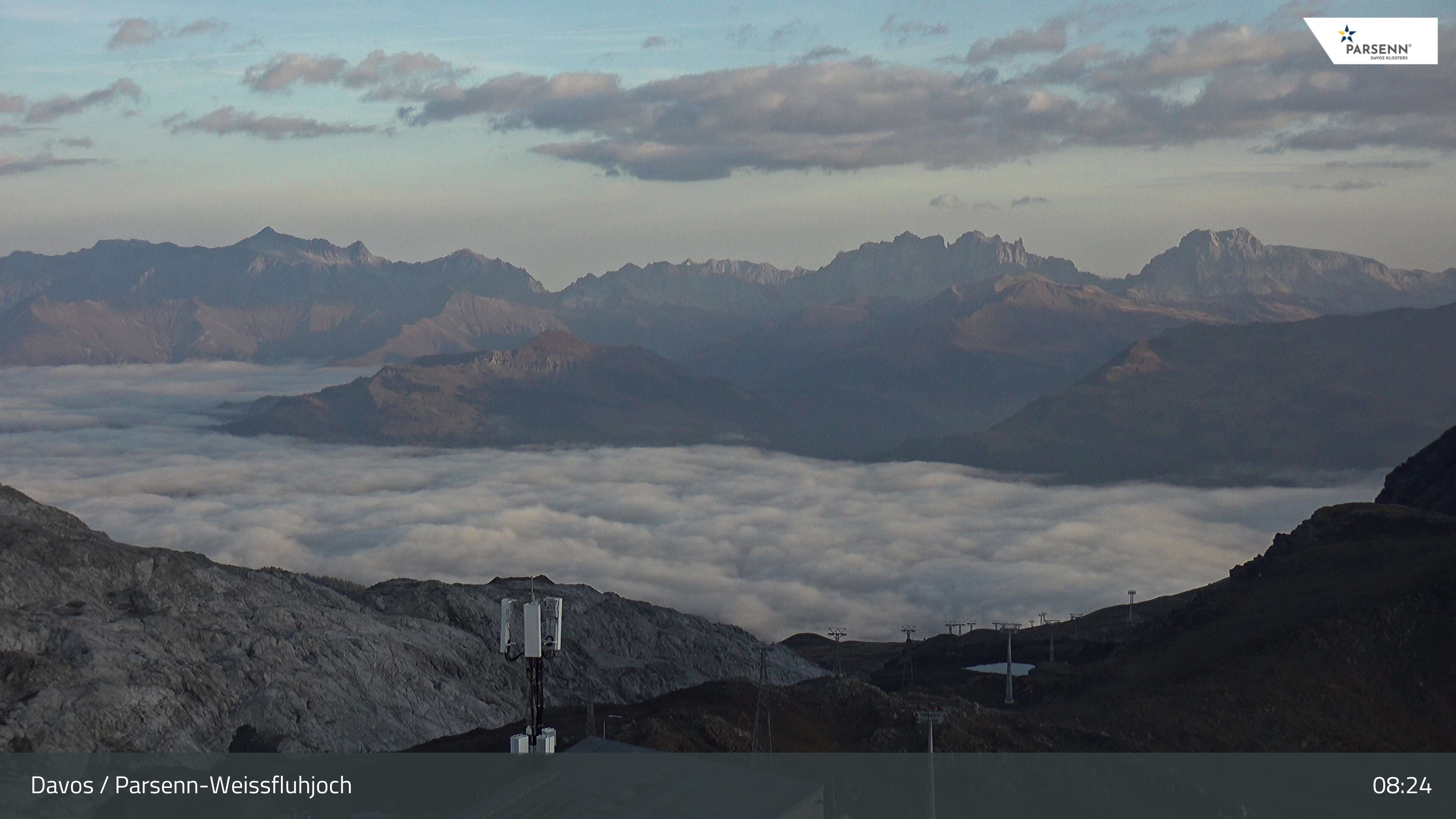 Archived image Webcam Weissfluhjoch, Davos Klosters