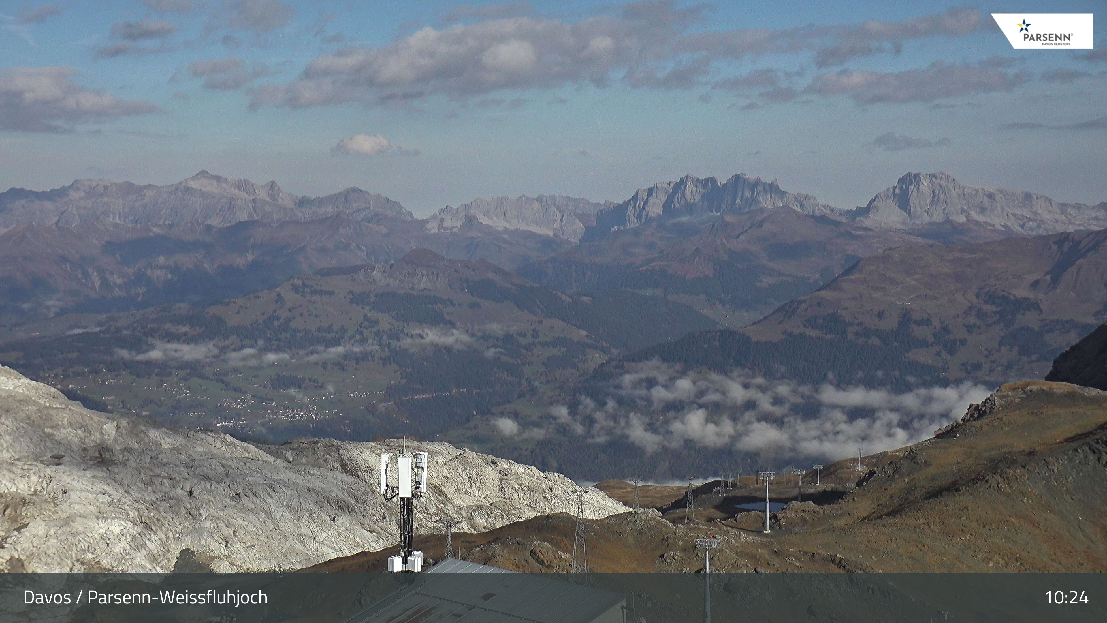 Archived image Webcam Weissfluhjoch, Davos Klosters