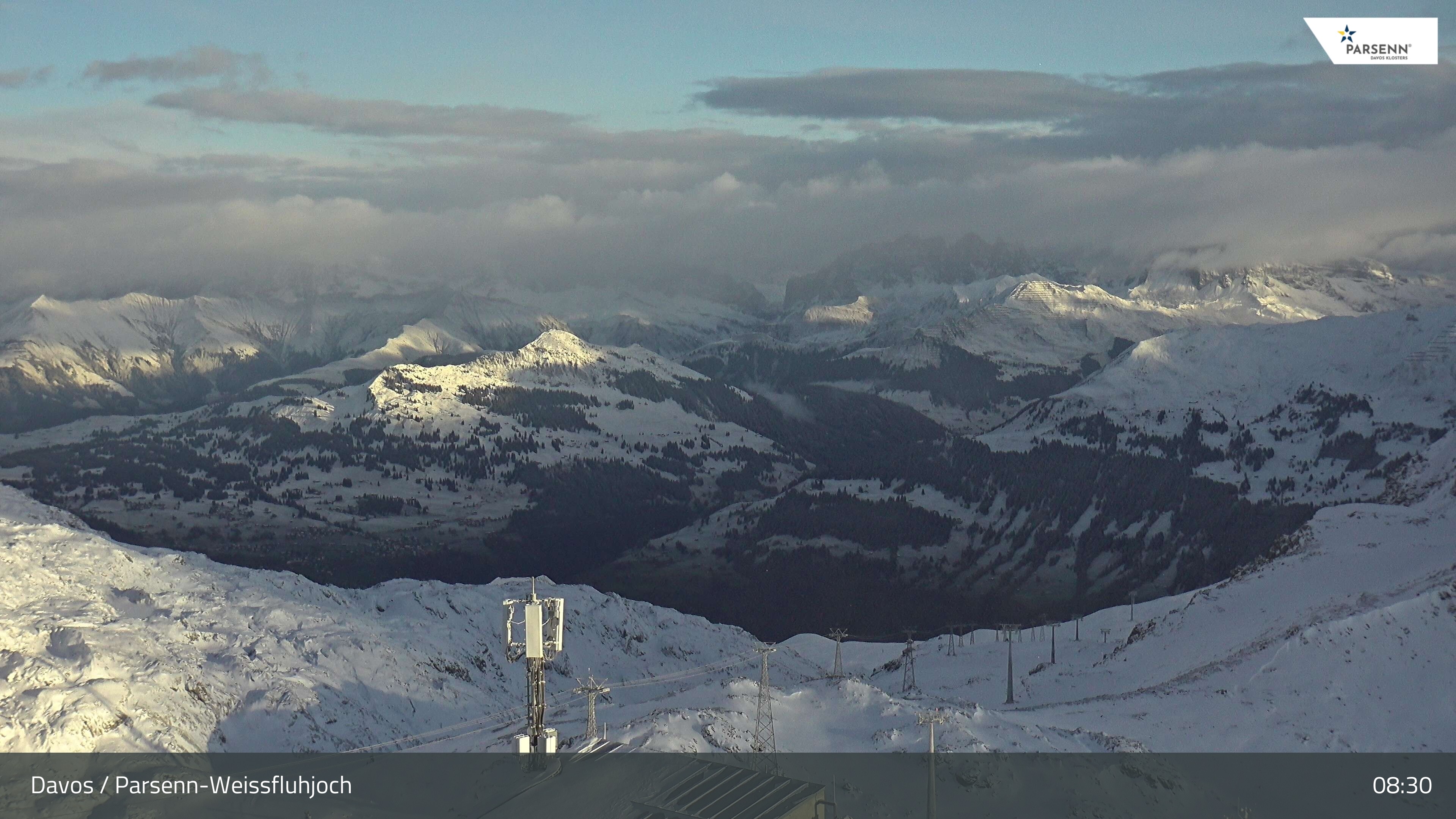 Archiv Foto Webcam Weissfluhjoch - Schifer