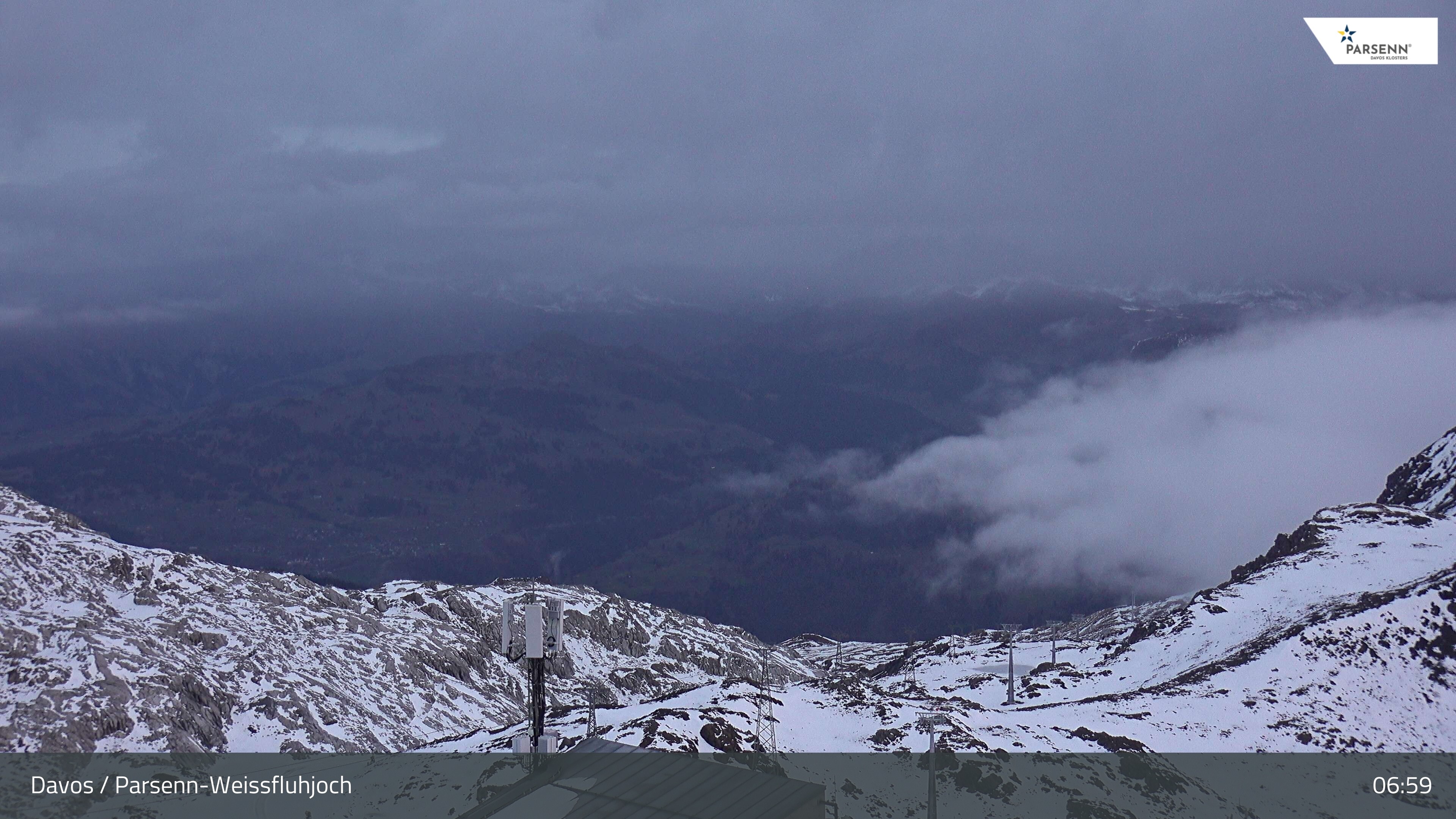 Archiv Foto Webcam Weissfluhjoch - Schifer