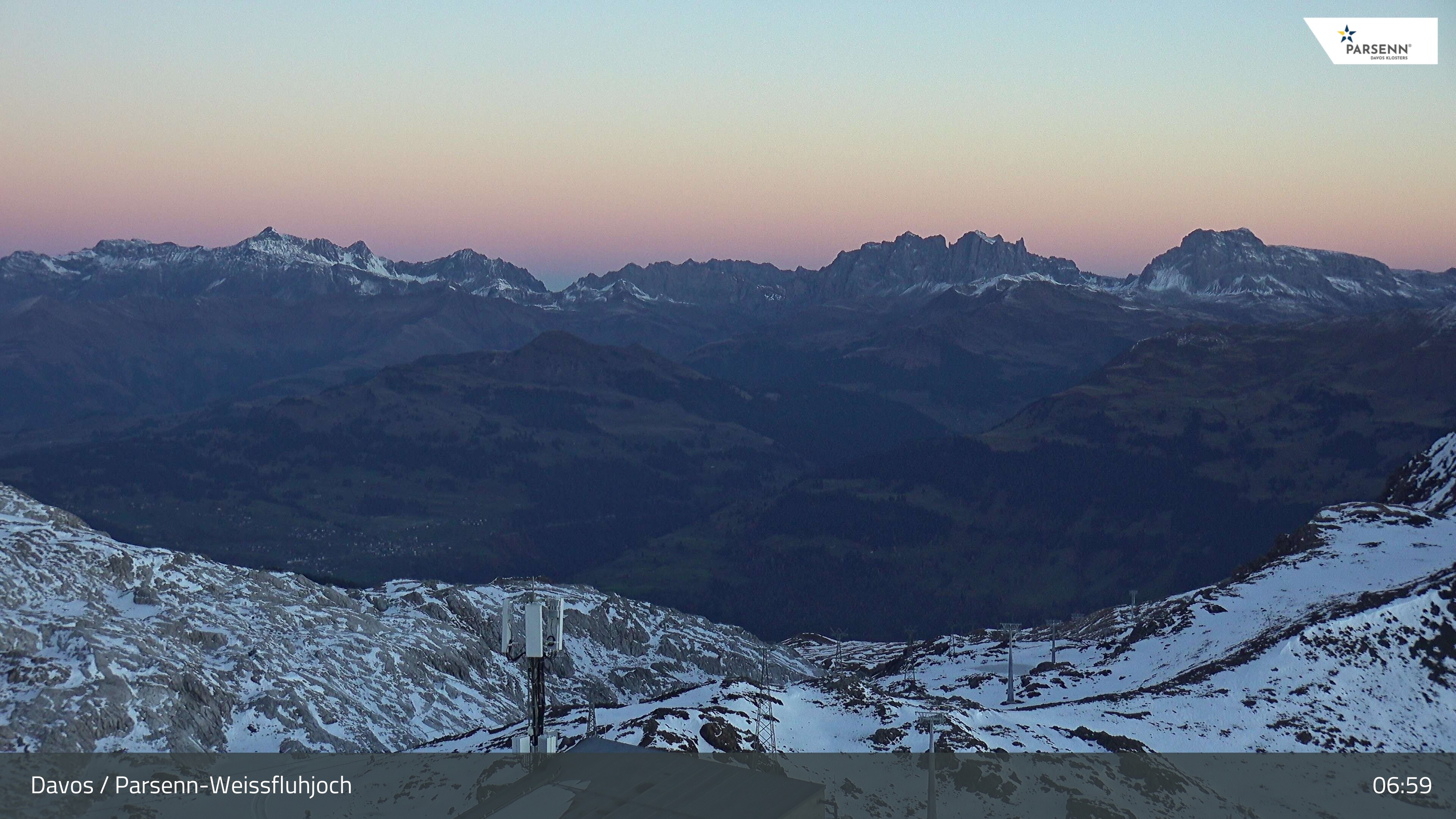 Archiv Foto Webcam Weissfluhjoch - Schifer