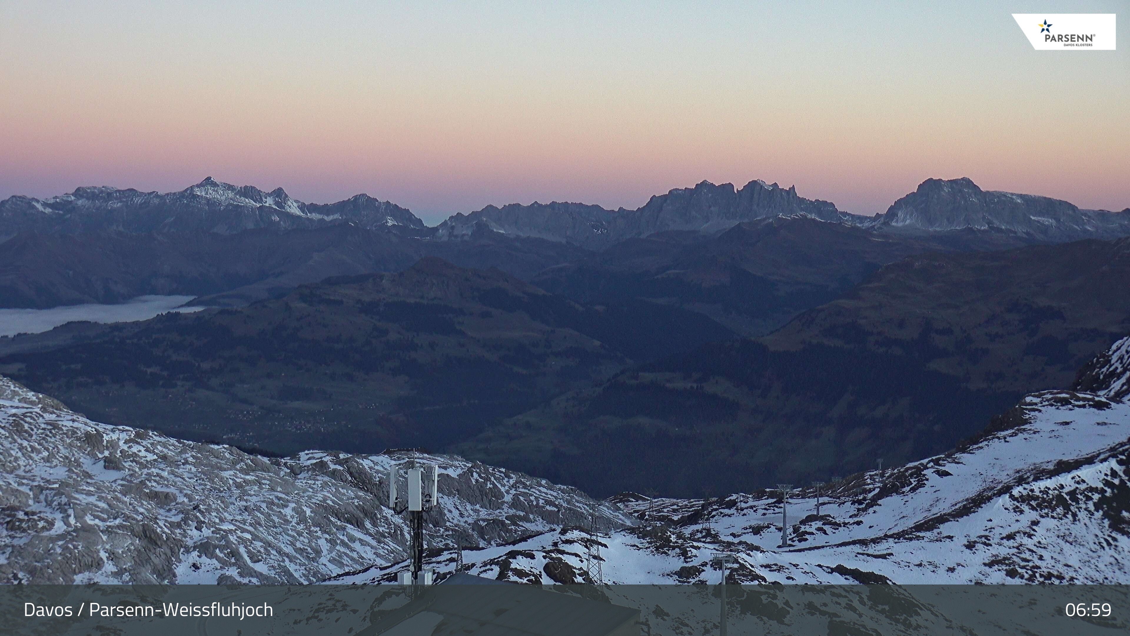 Archiv Foto Webcam Weissfluhjoch - Schifer