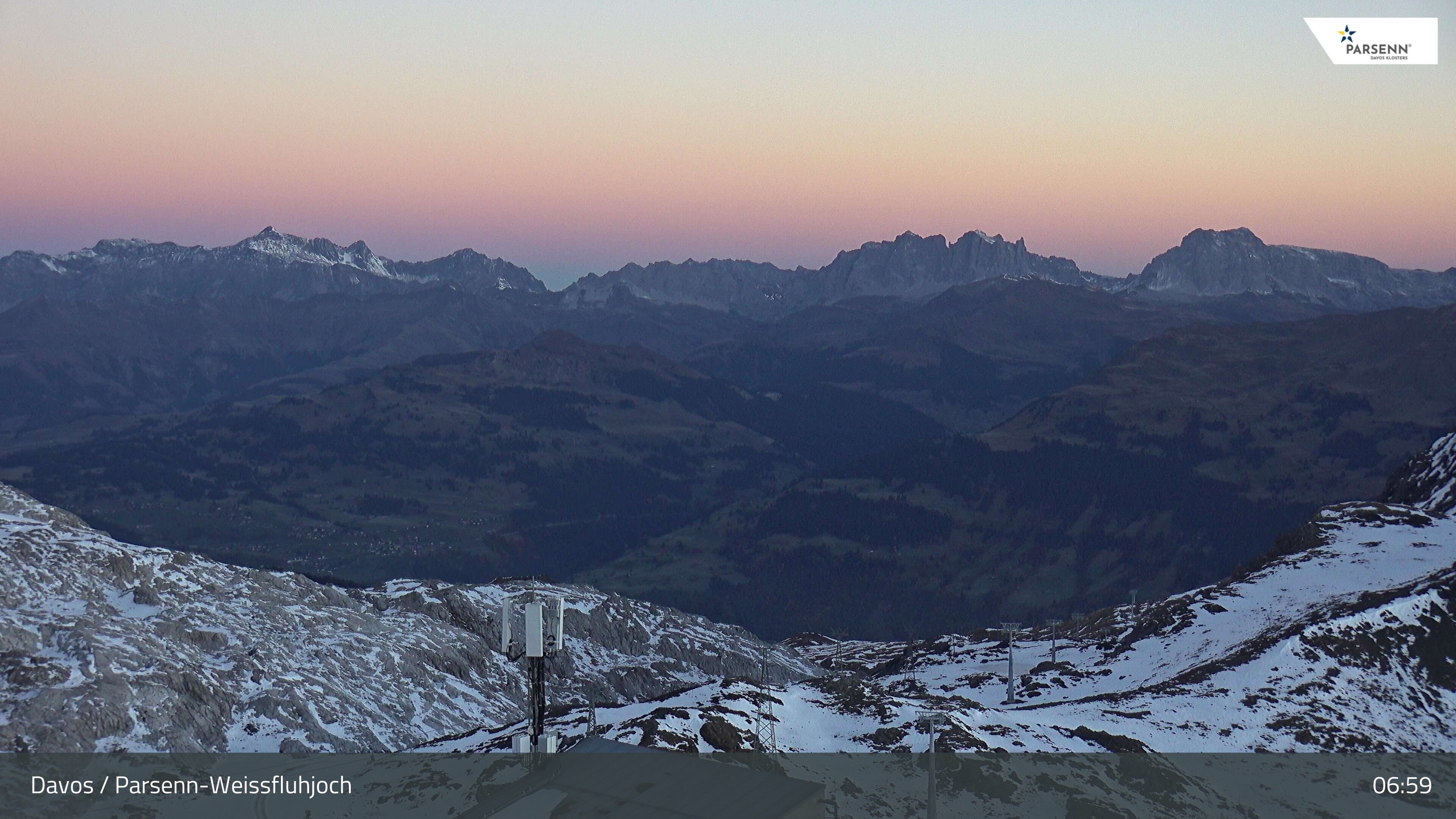 Archiv Foto Webcam Weissfluhjoch - Schifer