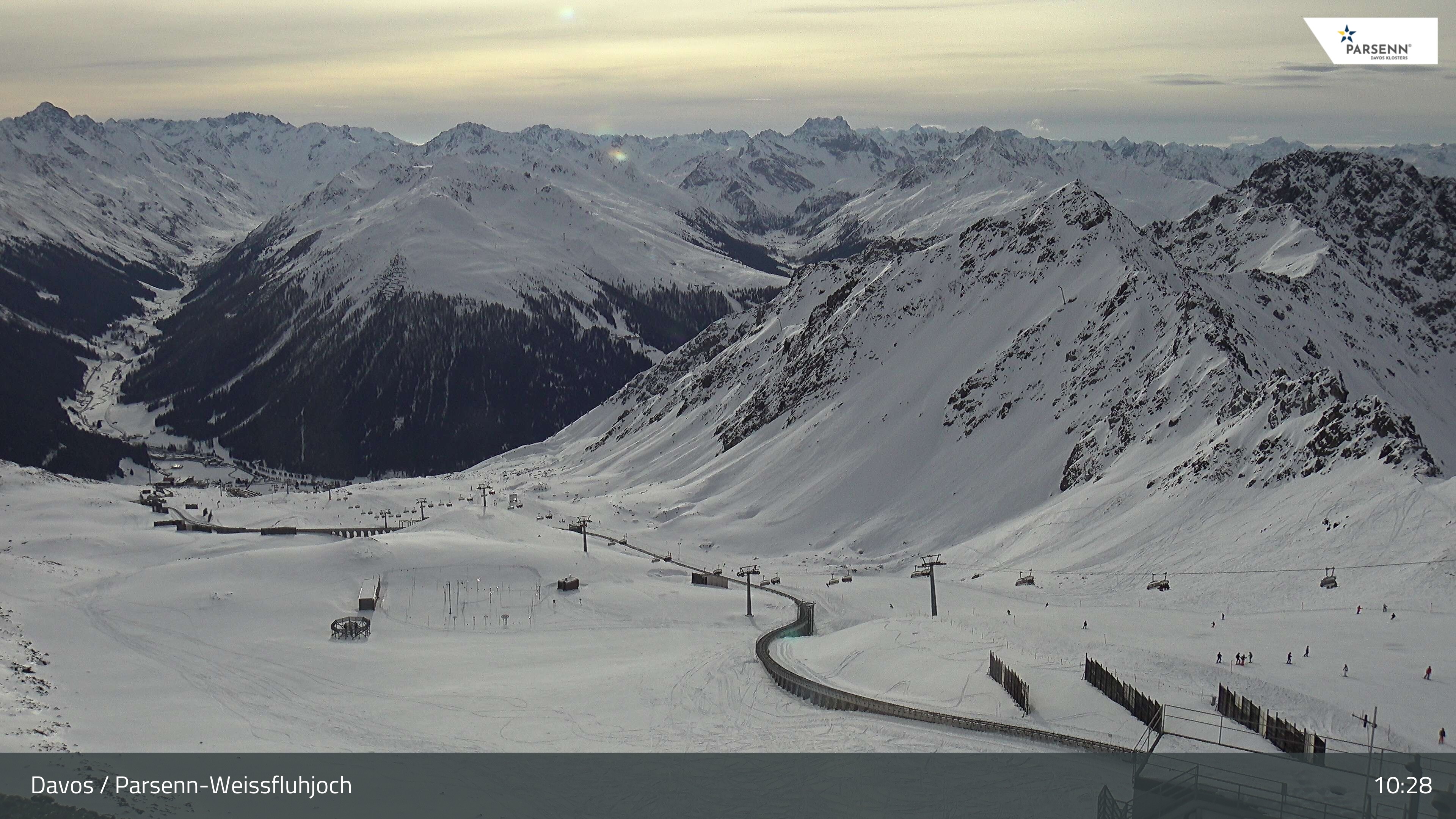 Archiv Foto Webcam Davos Klosters: Parsenn Weissfluhjoch