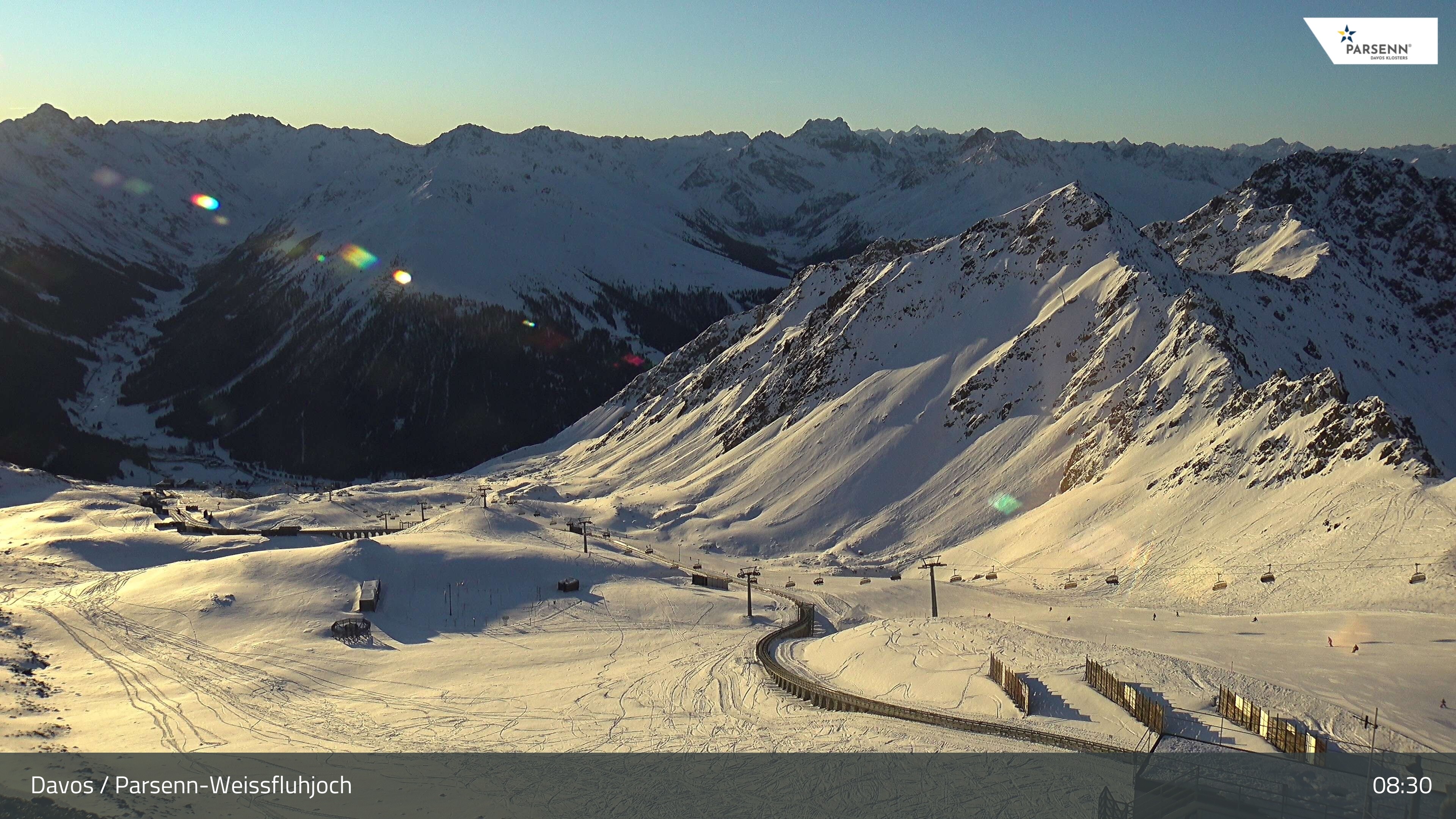Archiv Foto Webcam Davos Klosters: Parsenn Weissfluhjoch