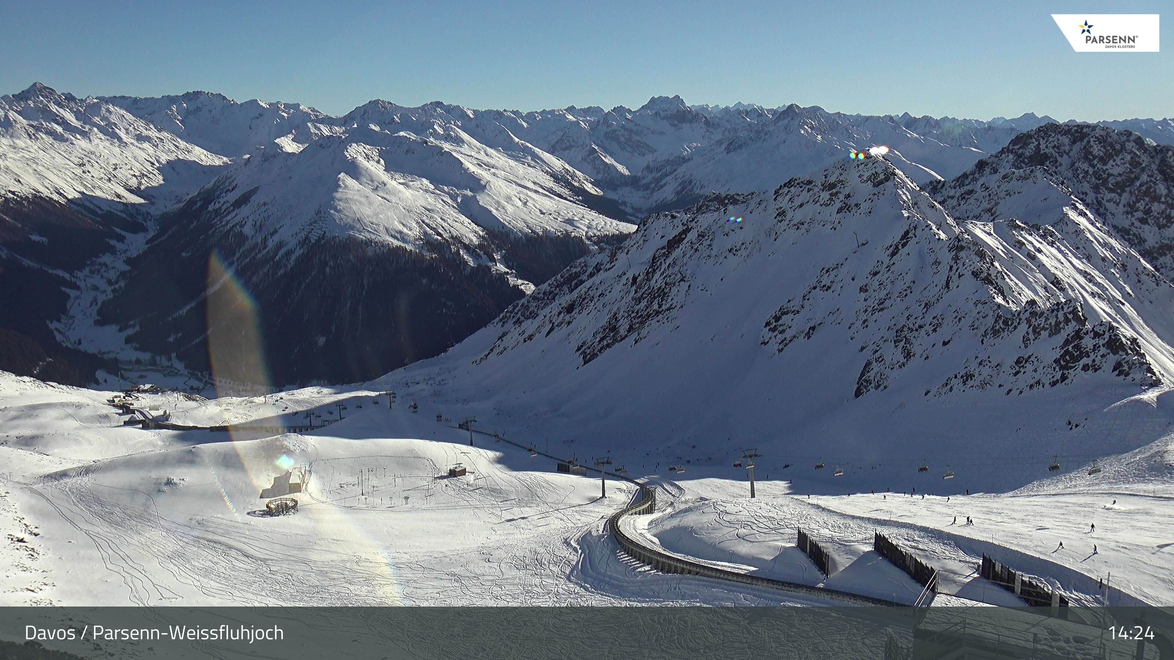 Archiv Foto Webcam Davos Klosters: Parsenn Weissfluhjoch