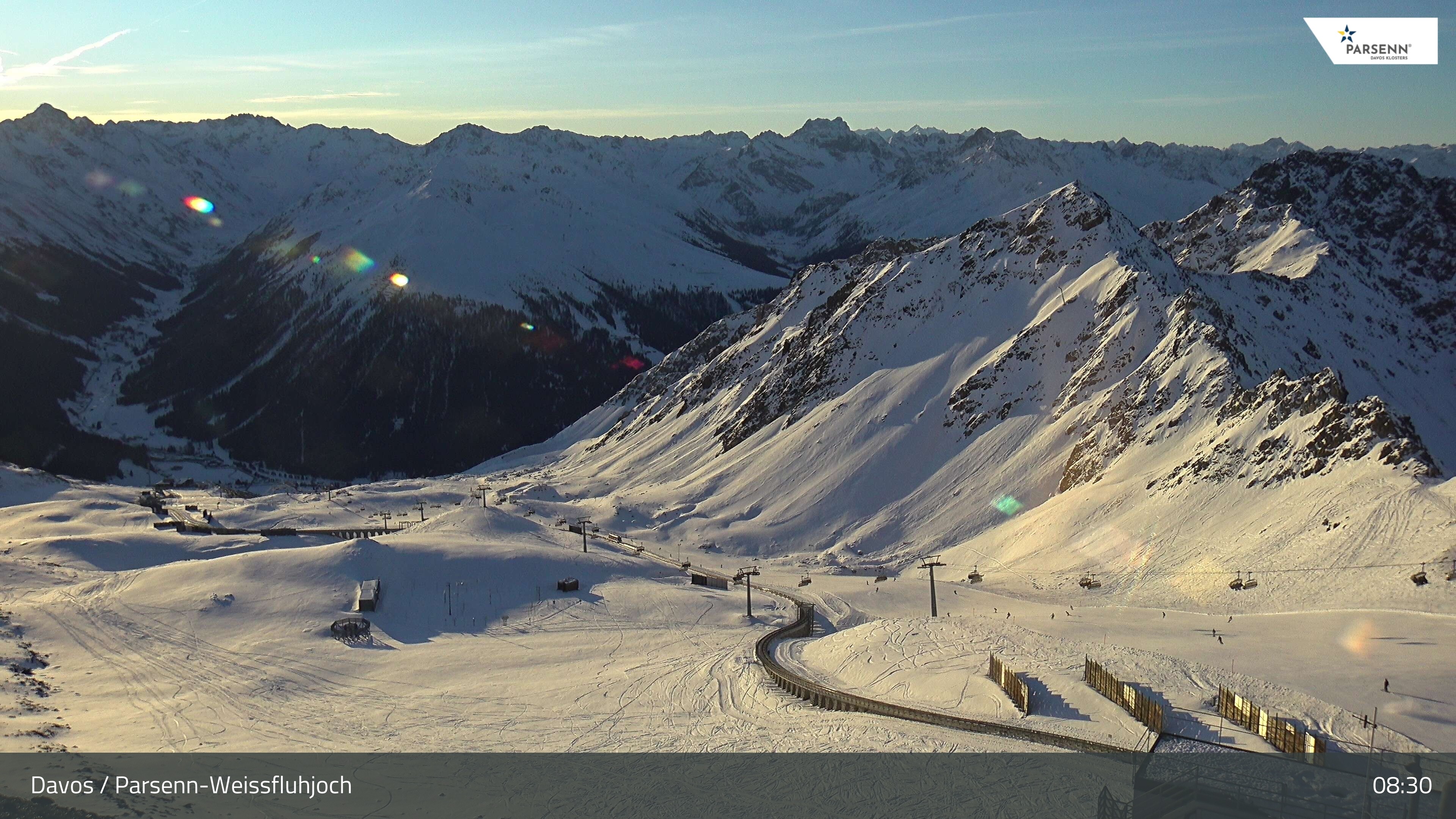 Archiv Foto Webcam Davos Klosters: Parsenn Weissfluhjoch