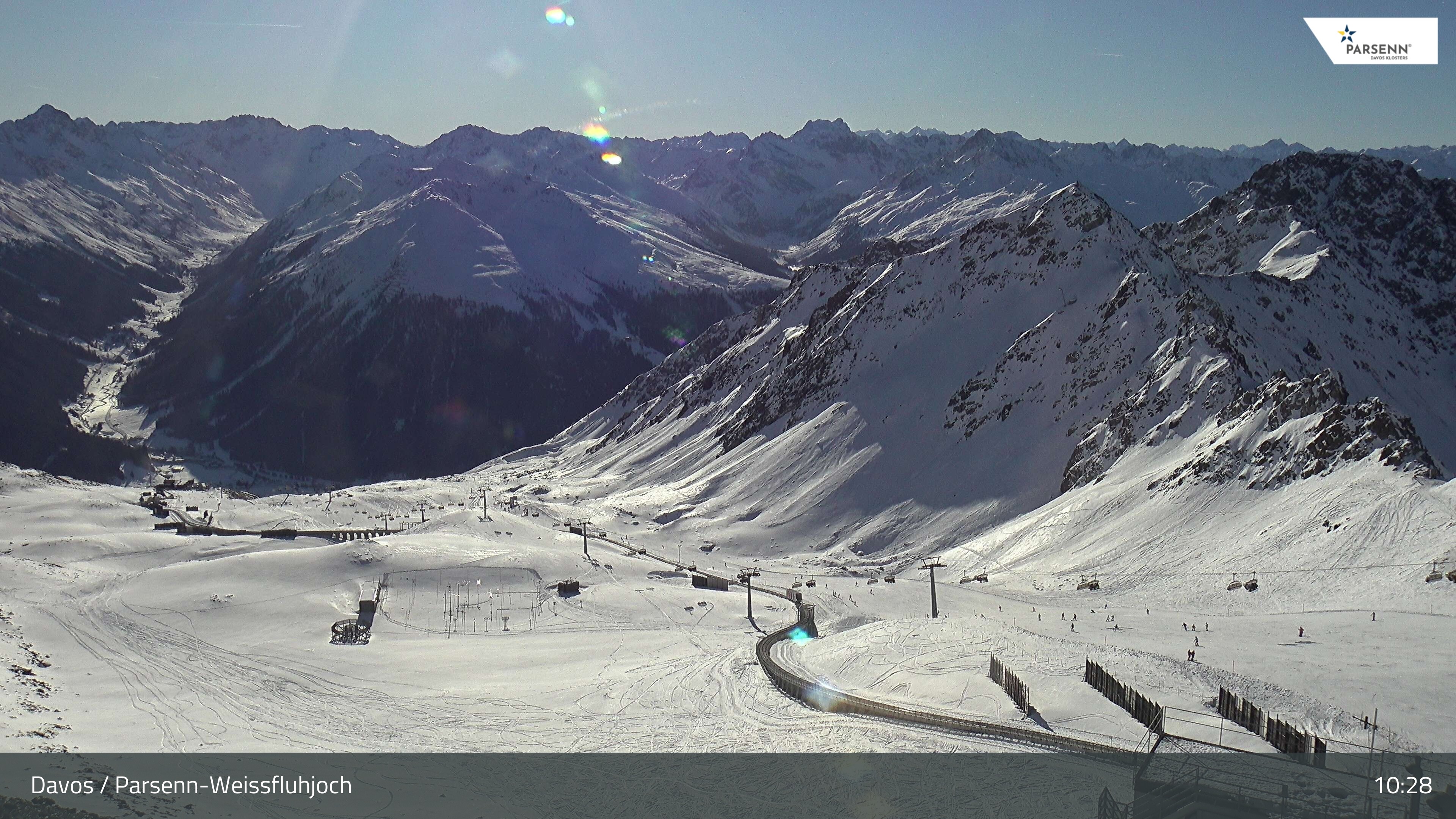 Archiv Foto Webcam Davos Klosters: Parsenn Weissfluhjoch