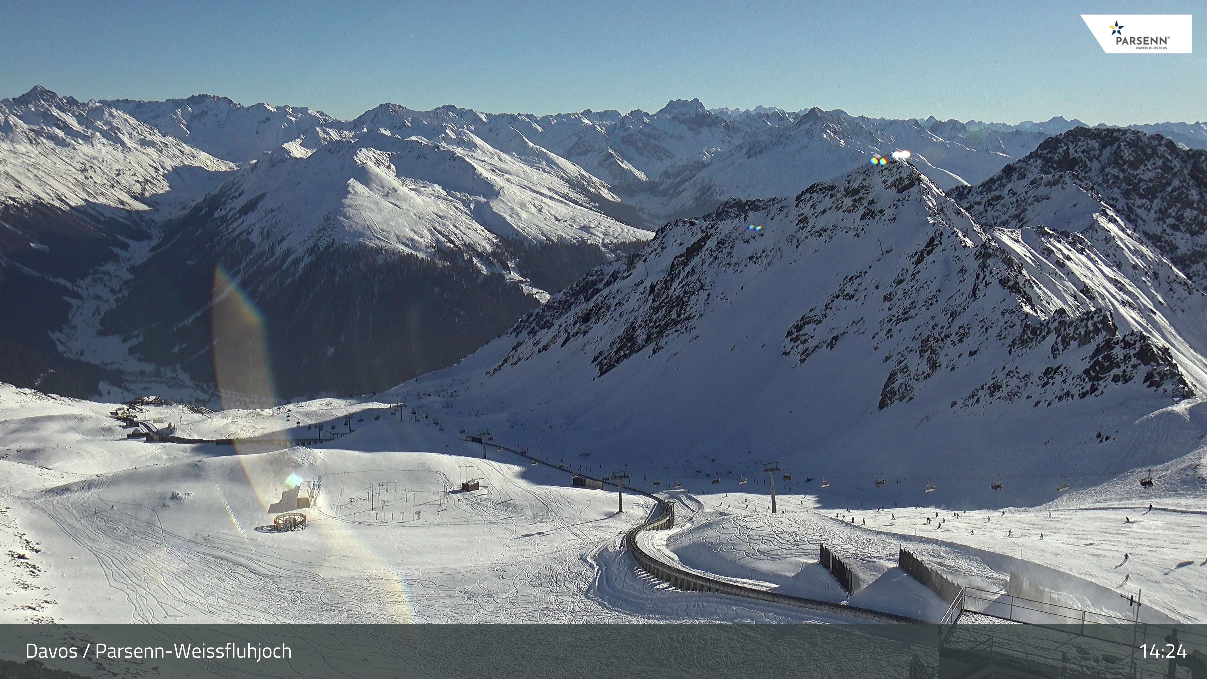 Archiv Foto Webcam Davos Klosters: Parsenn Weissfluhjoch