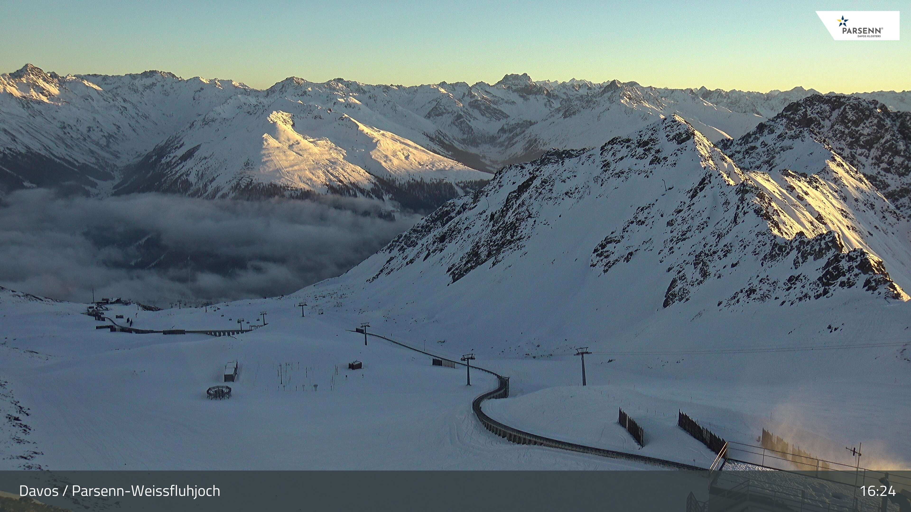 Archiv Foto Webcam Davos Klosters: Parsenn Weissfluhjoch